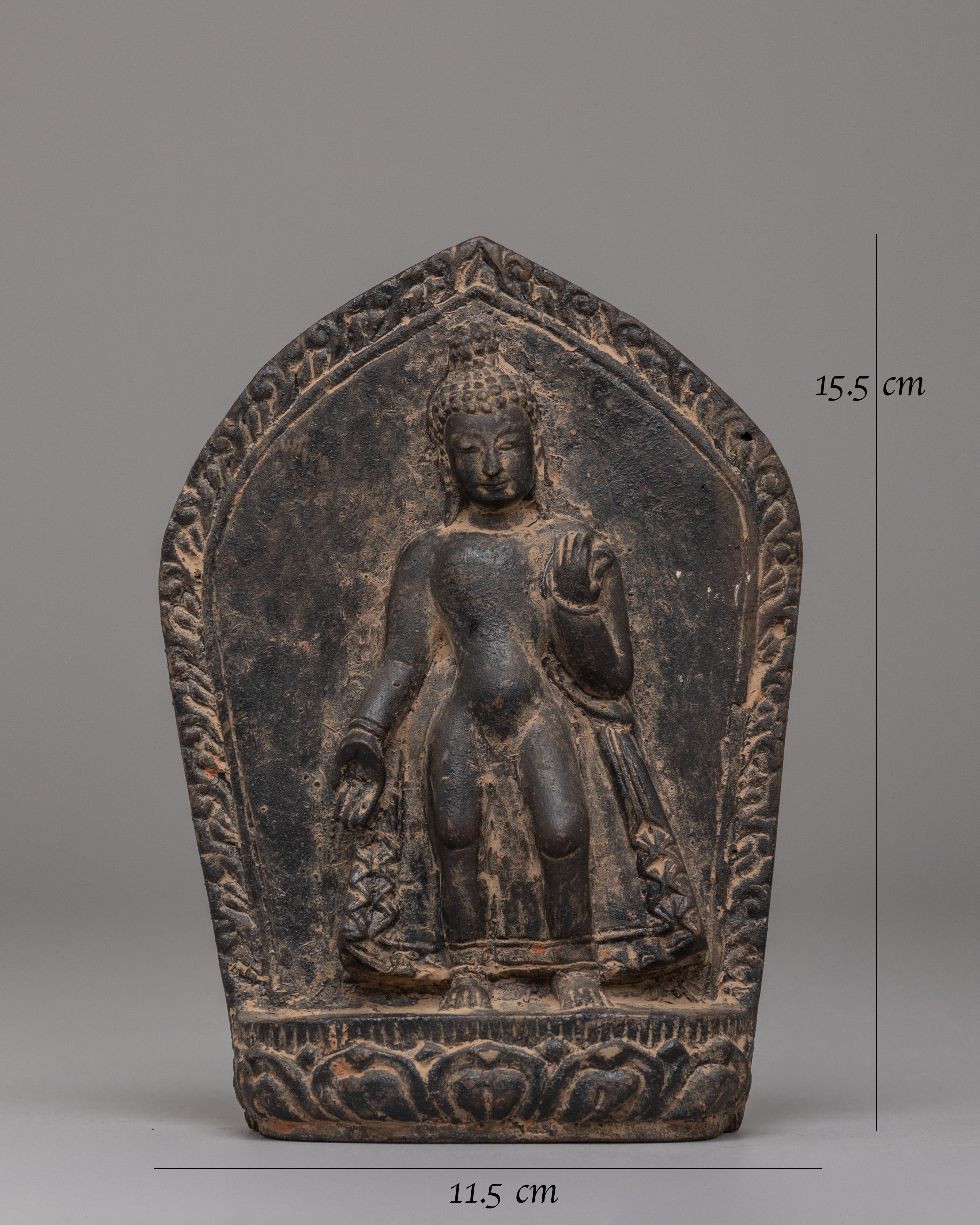Buddha of the Past Dipankara Statue | Stone Buddhist Sculpture