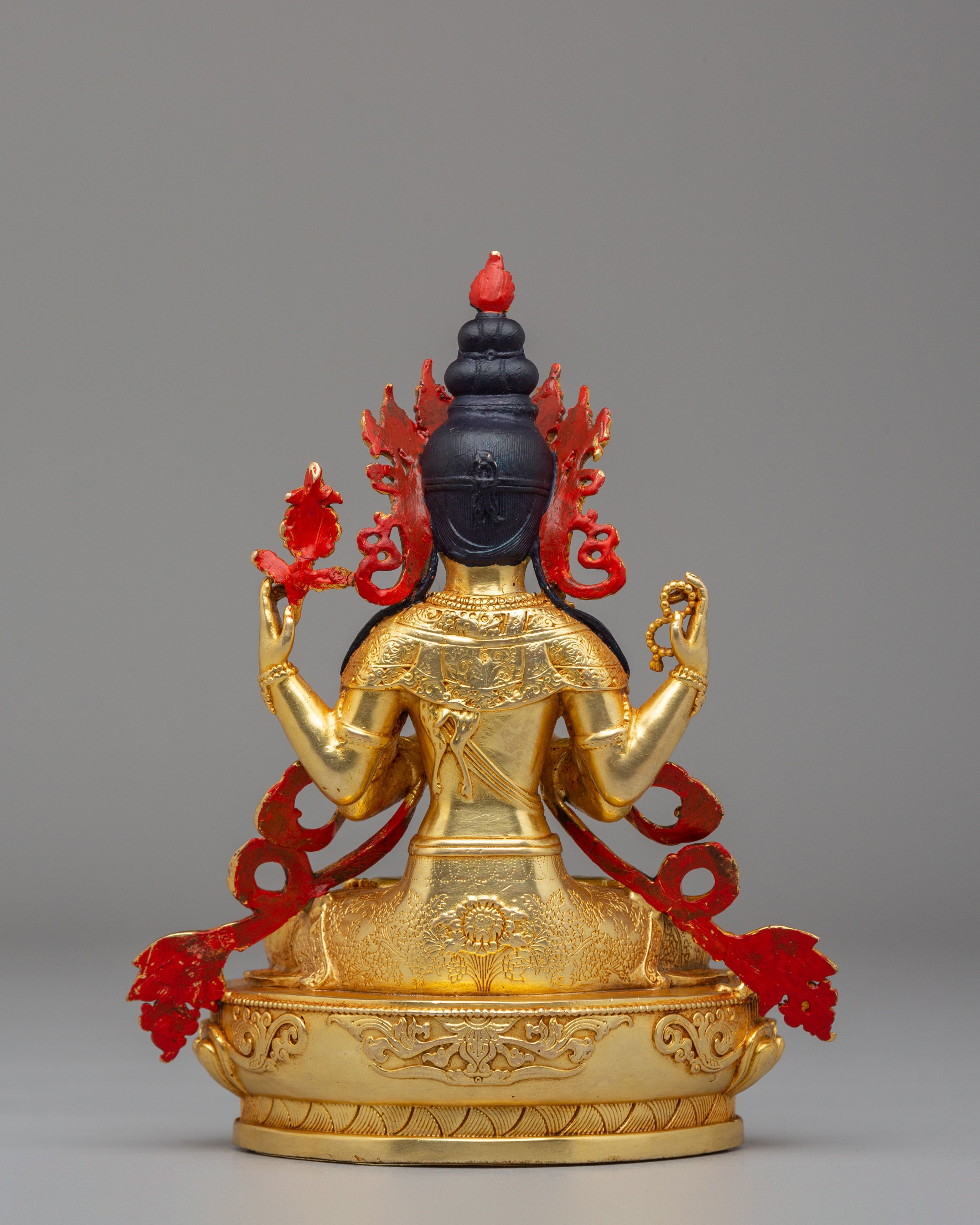Handmade Chenrezig Buddhist Statue | Compassionate Bodhisattva