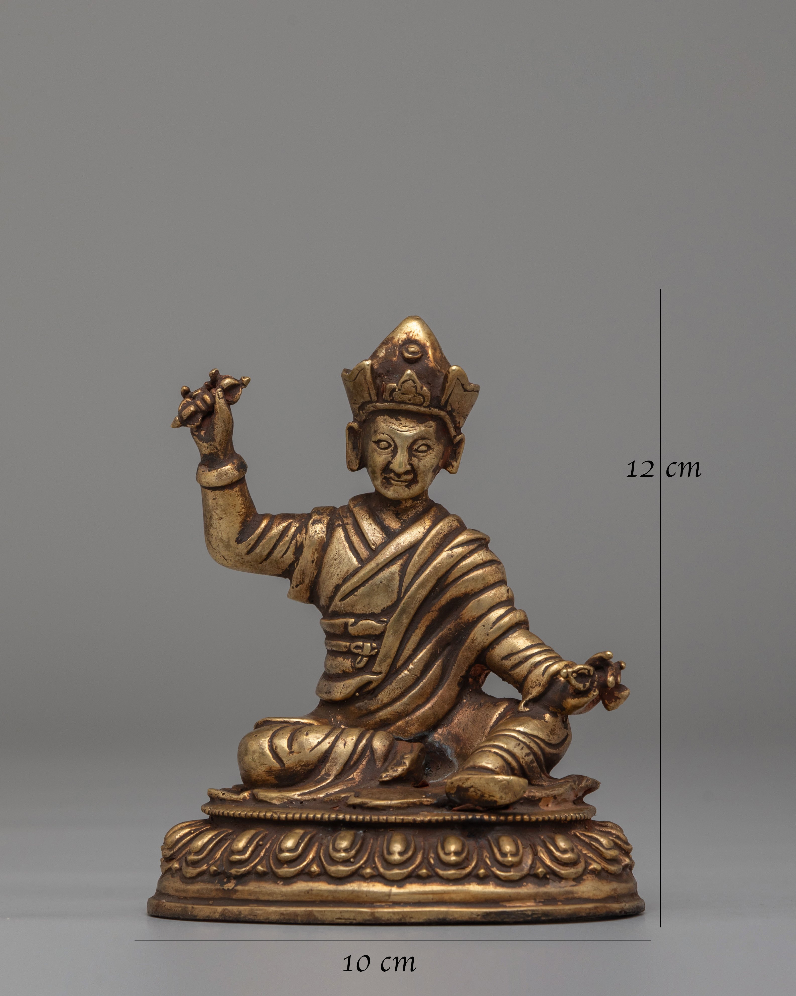 Traditional Karmapa Statue for Altar | Handcrafted Tibetan Figurine