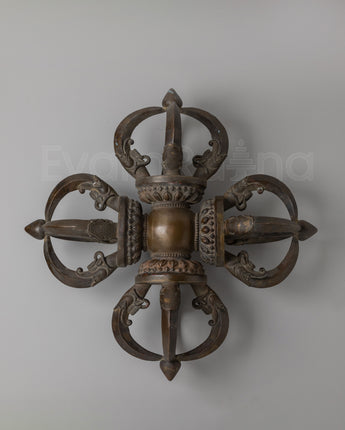 Oxidized Copper Bishwo Vajra