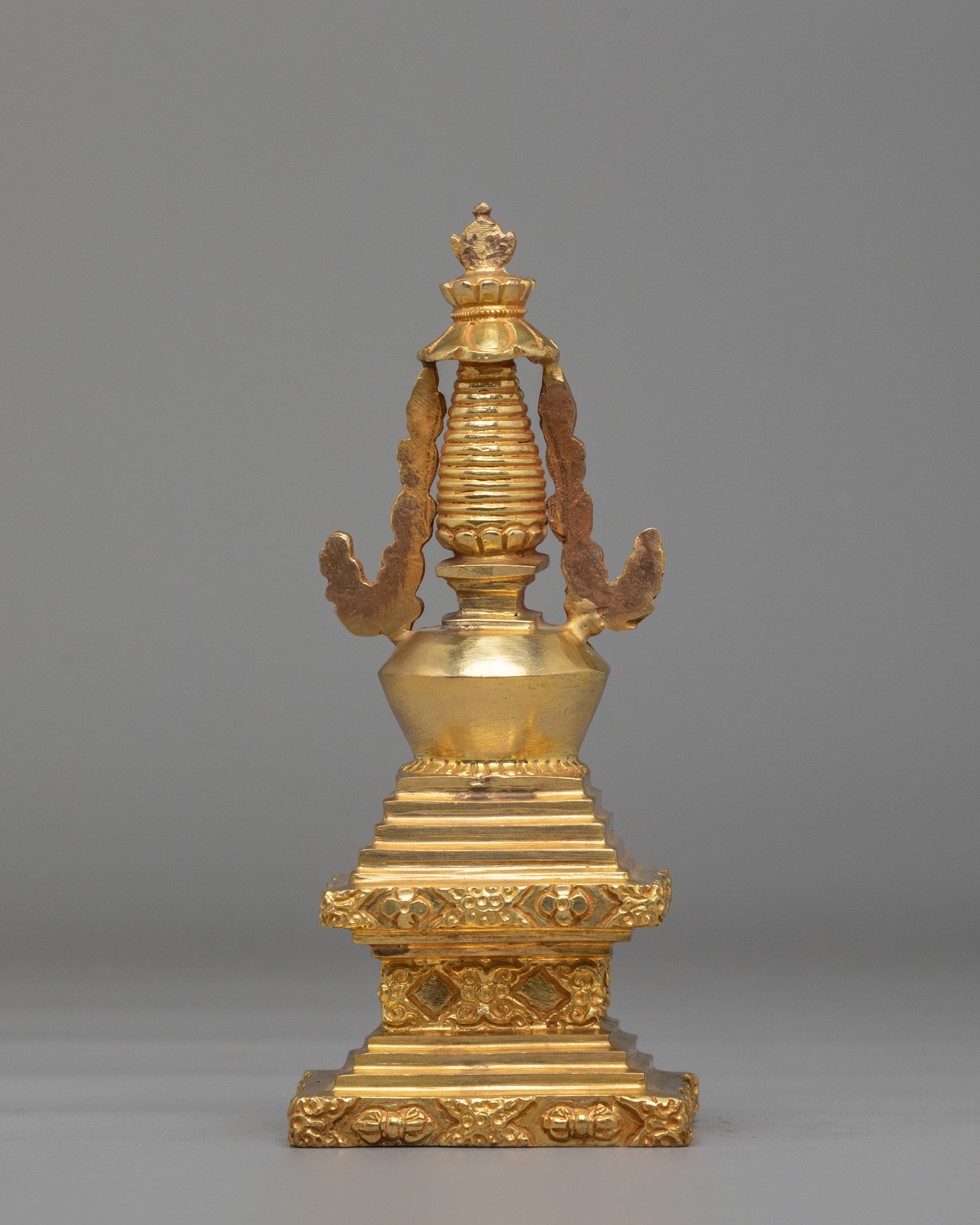 Himalayan Enlightenment Stupa | Gold-Plated Stupa for Meditation