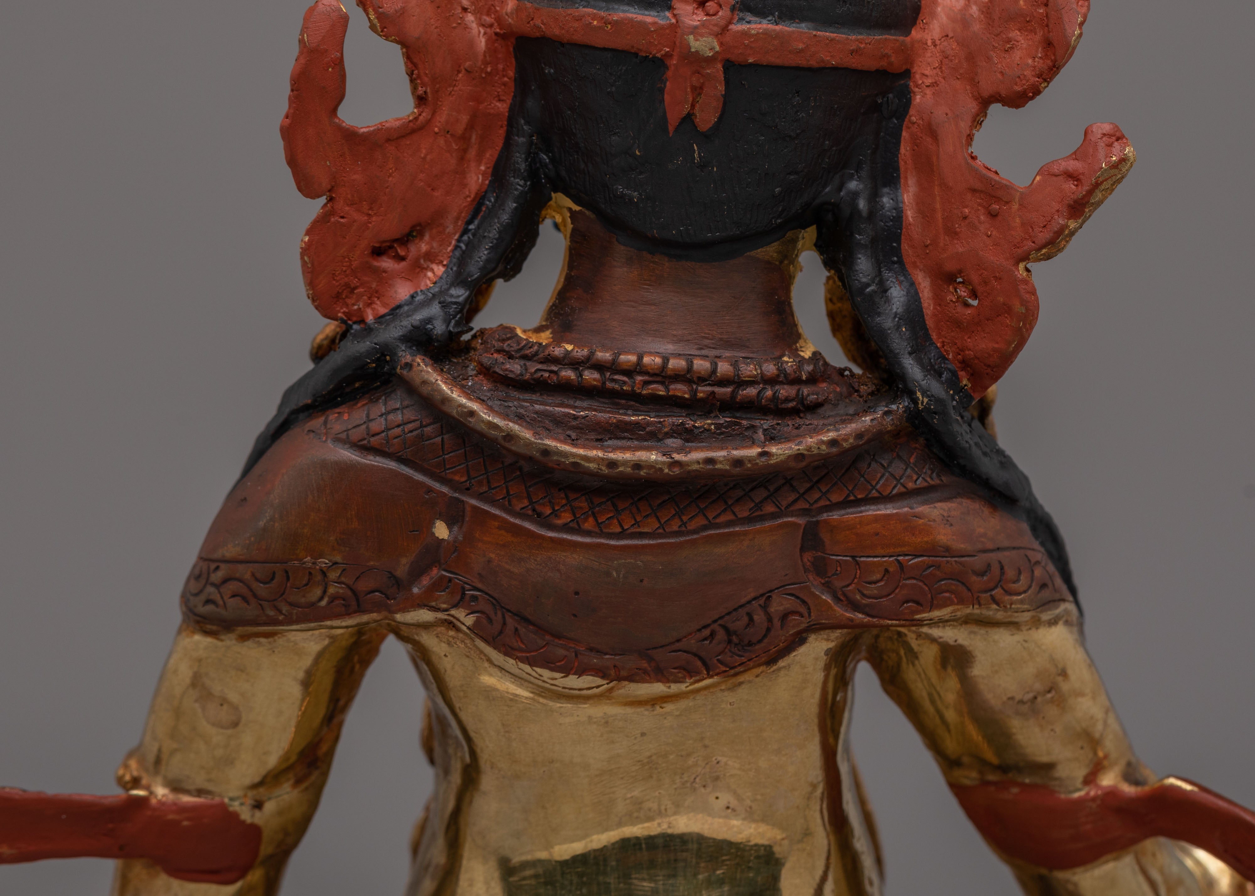 Dzambhala Statue for Altar | Handcrafted Dzambhala Deity Sculpture