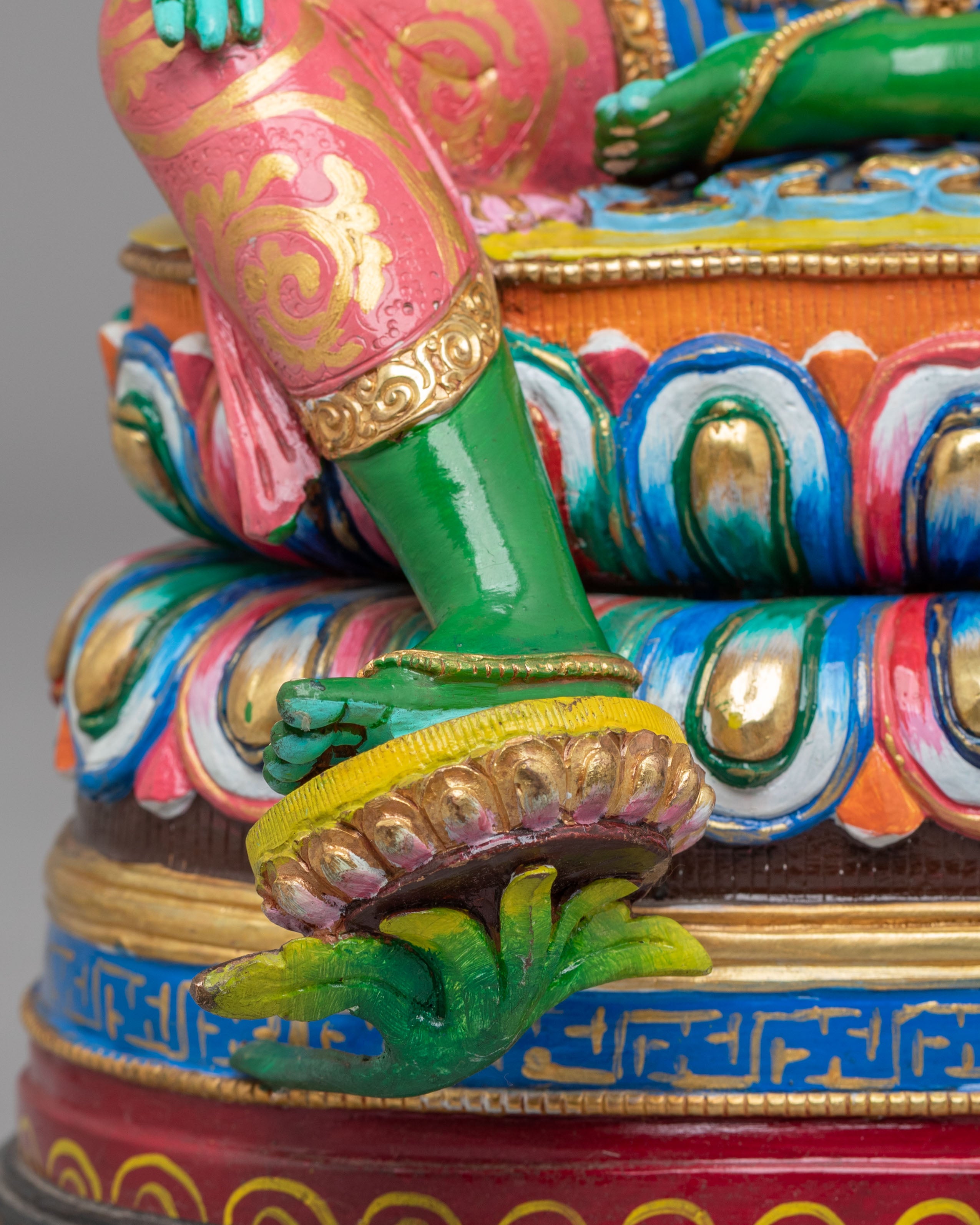 Green Tara Sculpture for Buddhist Altars | Spiritual Home Decor