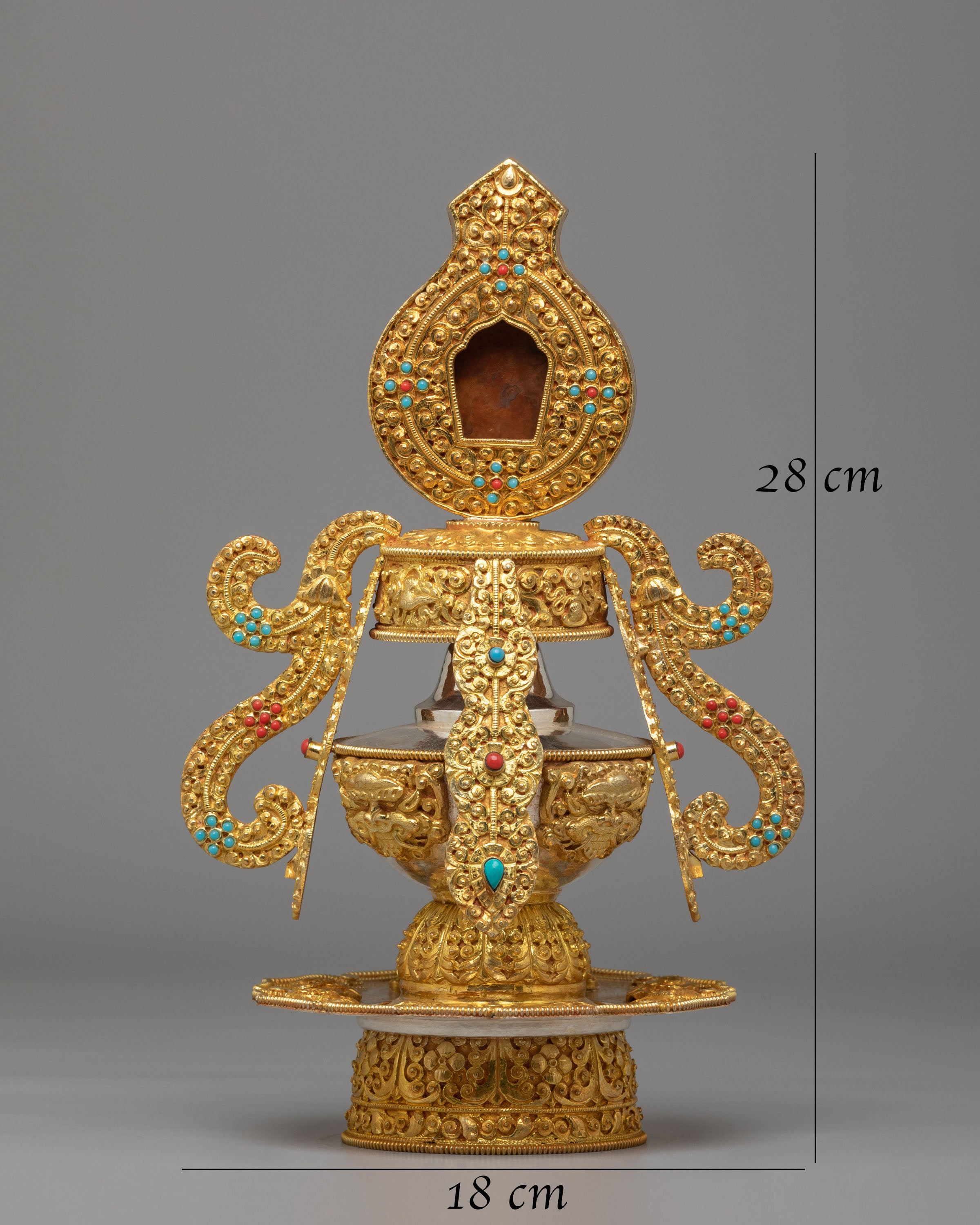 Handcrafted Longlife Vase for Altar | Tibetan Ritual Decor