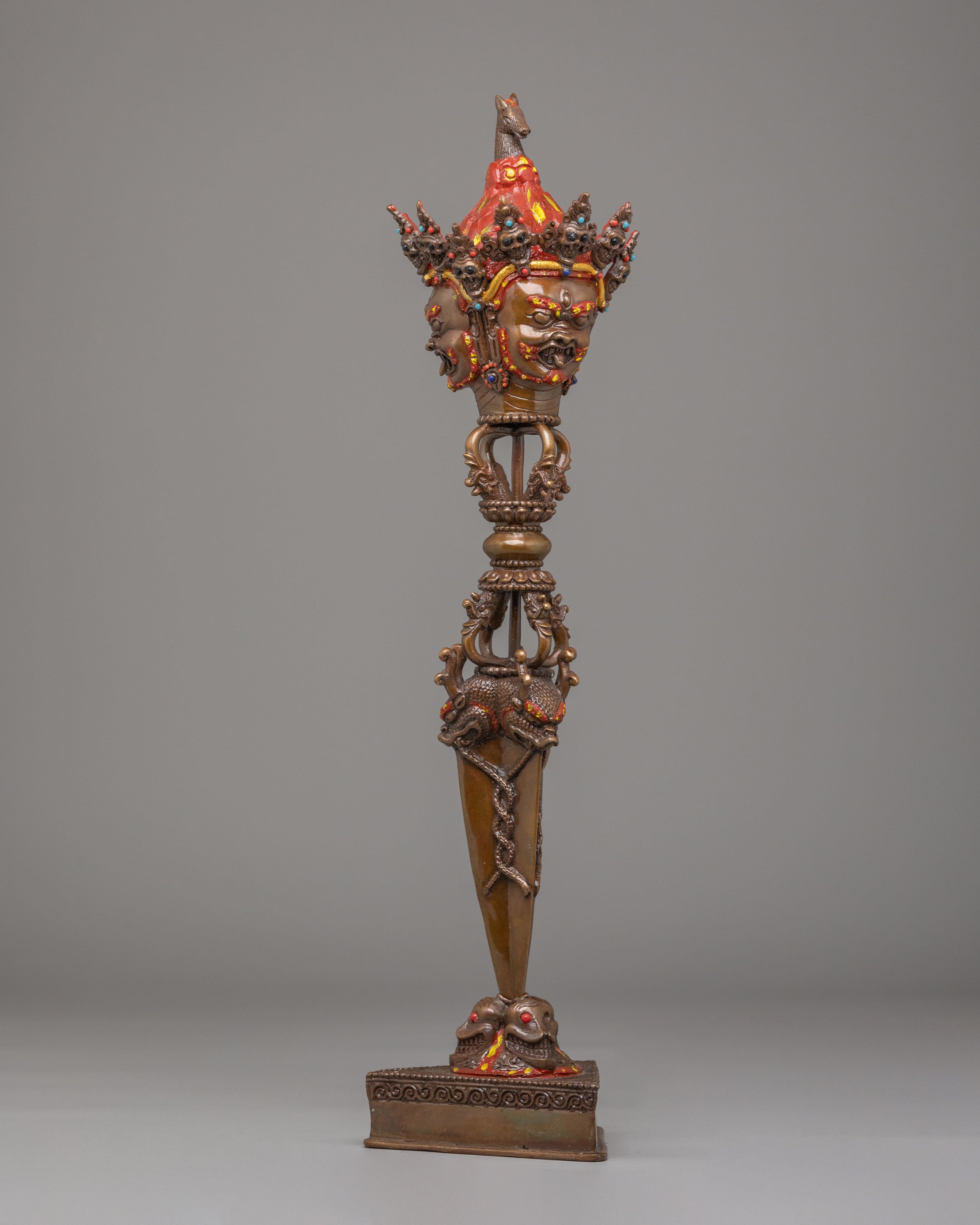 Himalayan Hayagriva Phurba | Sacred Ritual Dagger for Protection