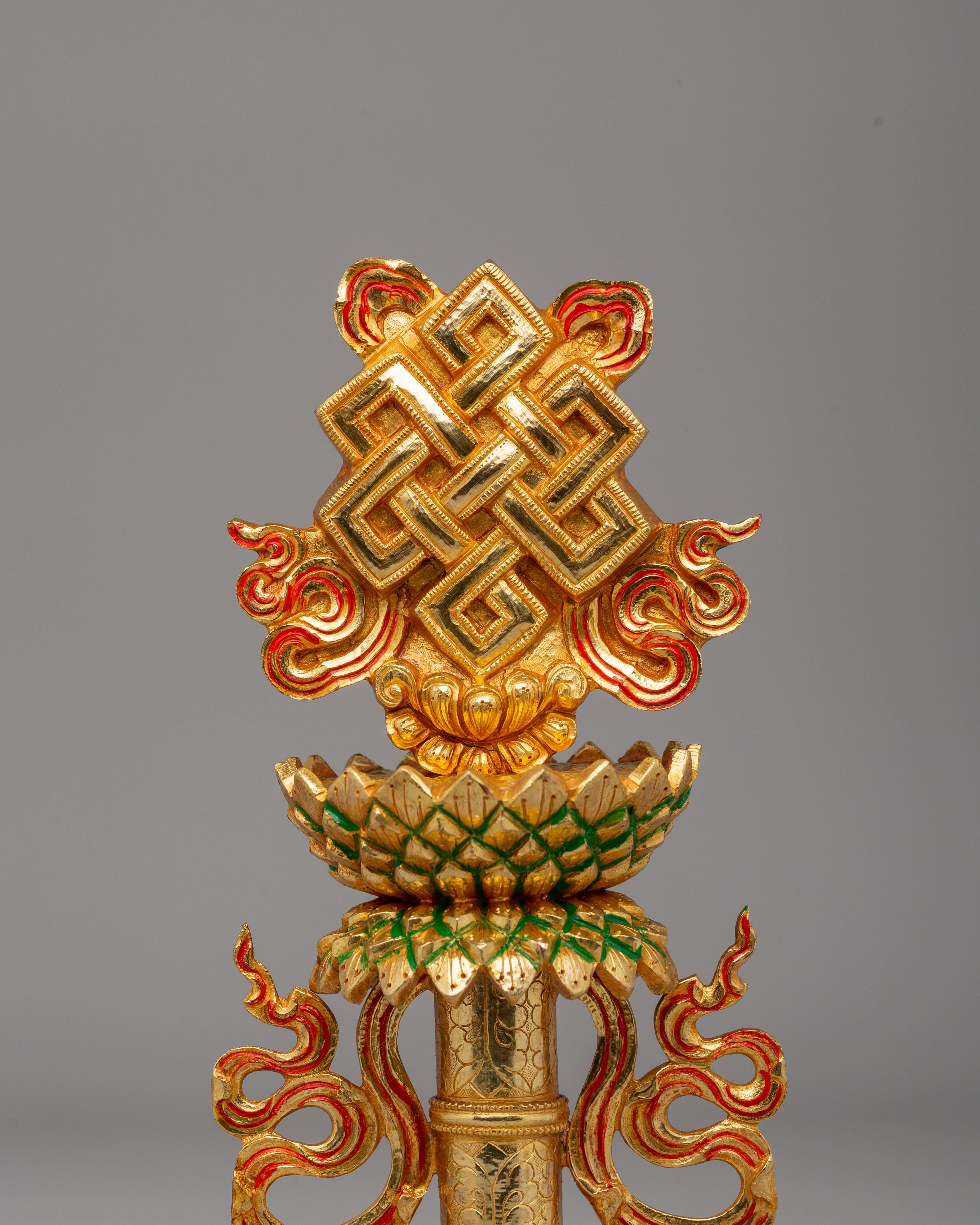 Buddhist Eight Symbols Sculpture Set | A Sacred Representation of Spiritual Blessings