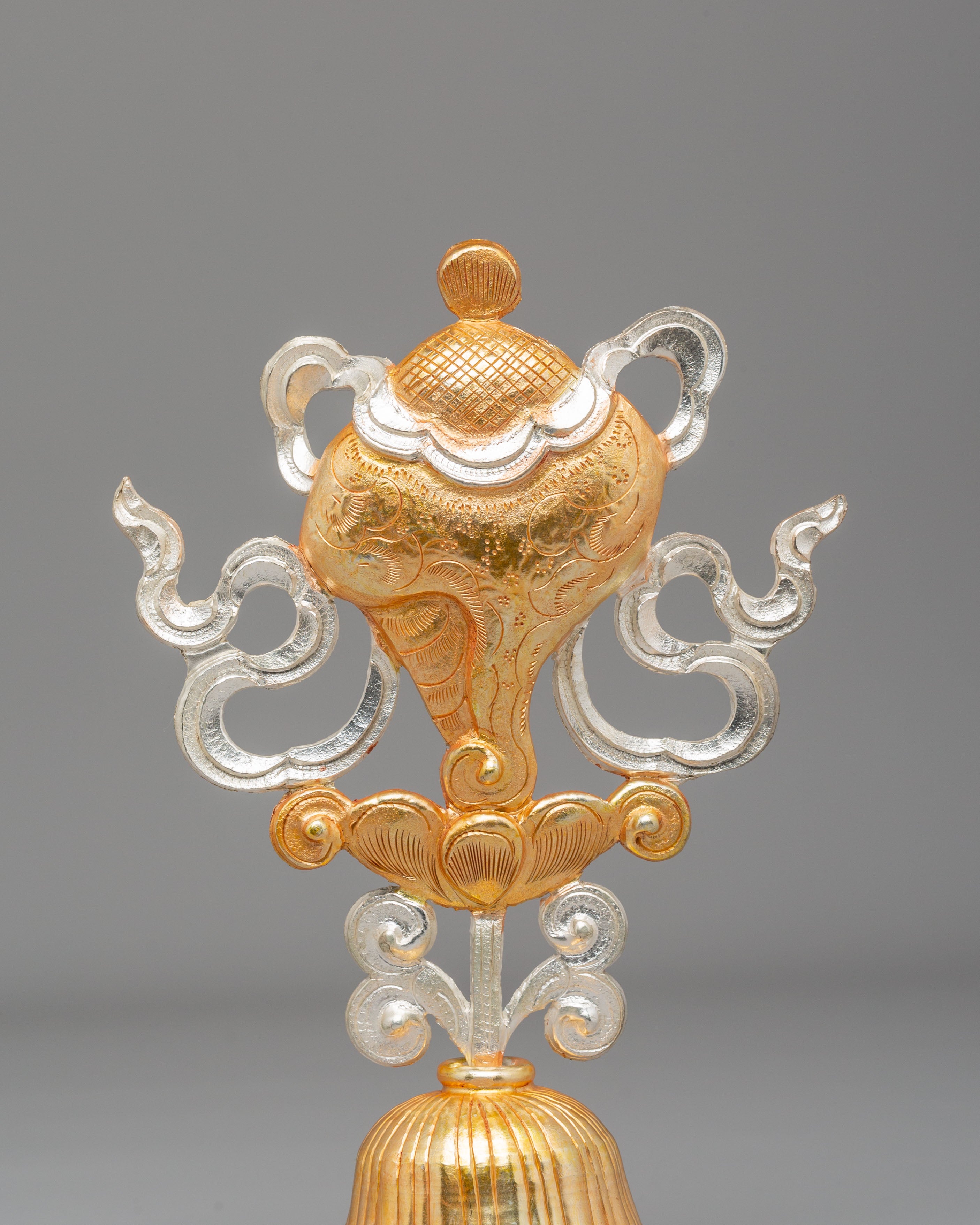 Sacred Eight Auspicious Symbols Set | Copper Body with Electro Gold & Silver Plating