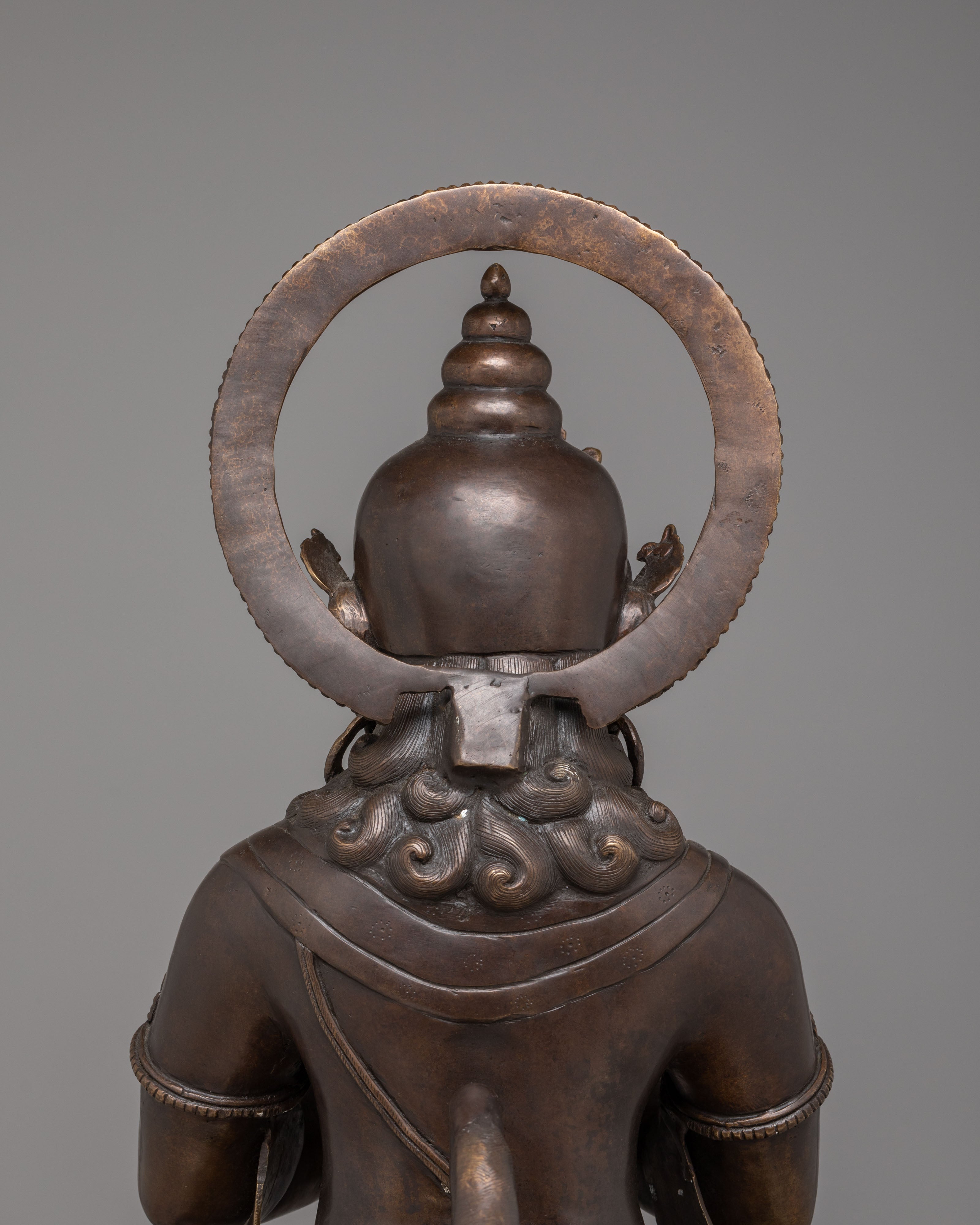 Sacred Handcrafted Hanuman Statue | Divine Bronze Hindu God Sculpture