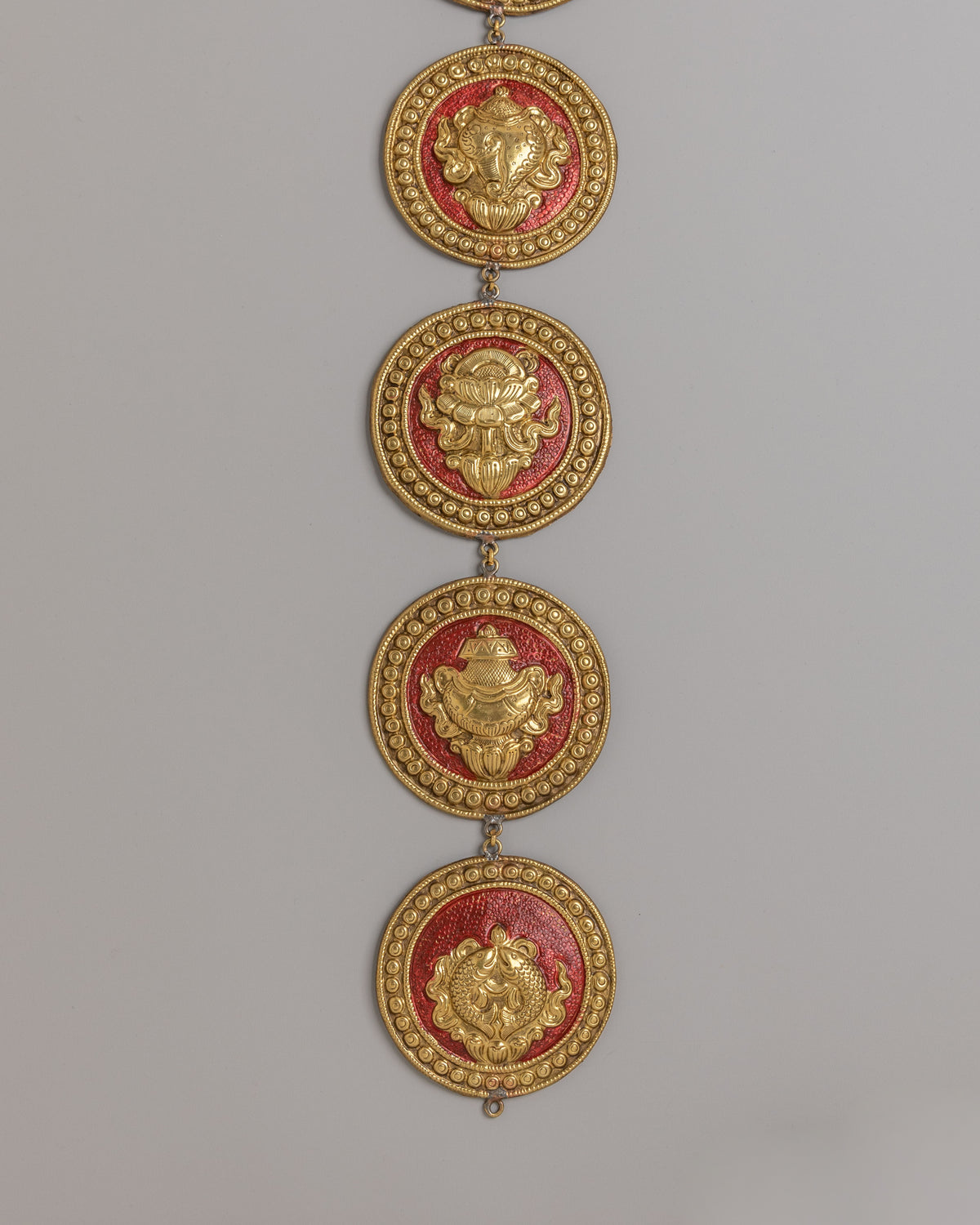 Decorative Auspicious Symbols Wall Hanging | Ashtamangala Wall Hanging