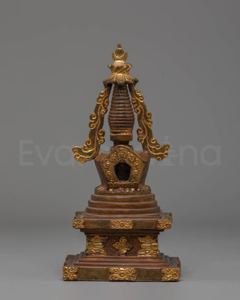 Sacred Copper Stupa Altar Shrine