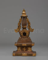 Sacred Copper Stupa Altar Shrine