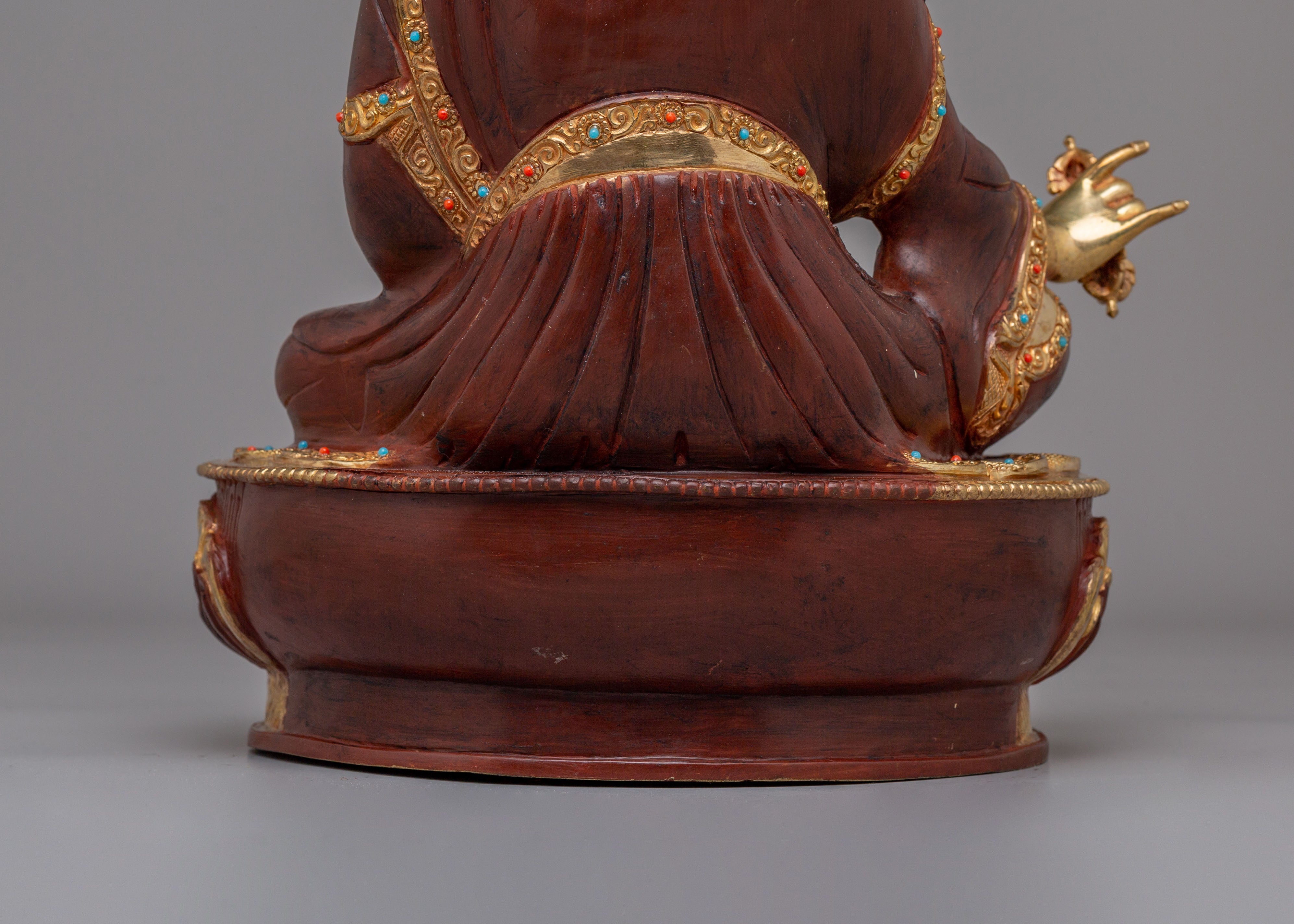Traditional Guru Padmasambhava Statue | A Sacred Tibetan Masterpiece