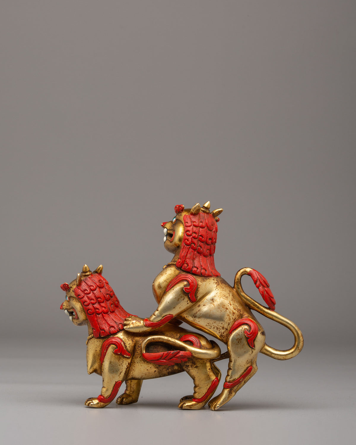 Handcrafted Lion Set for Decor | Perfect for Home and Office