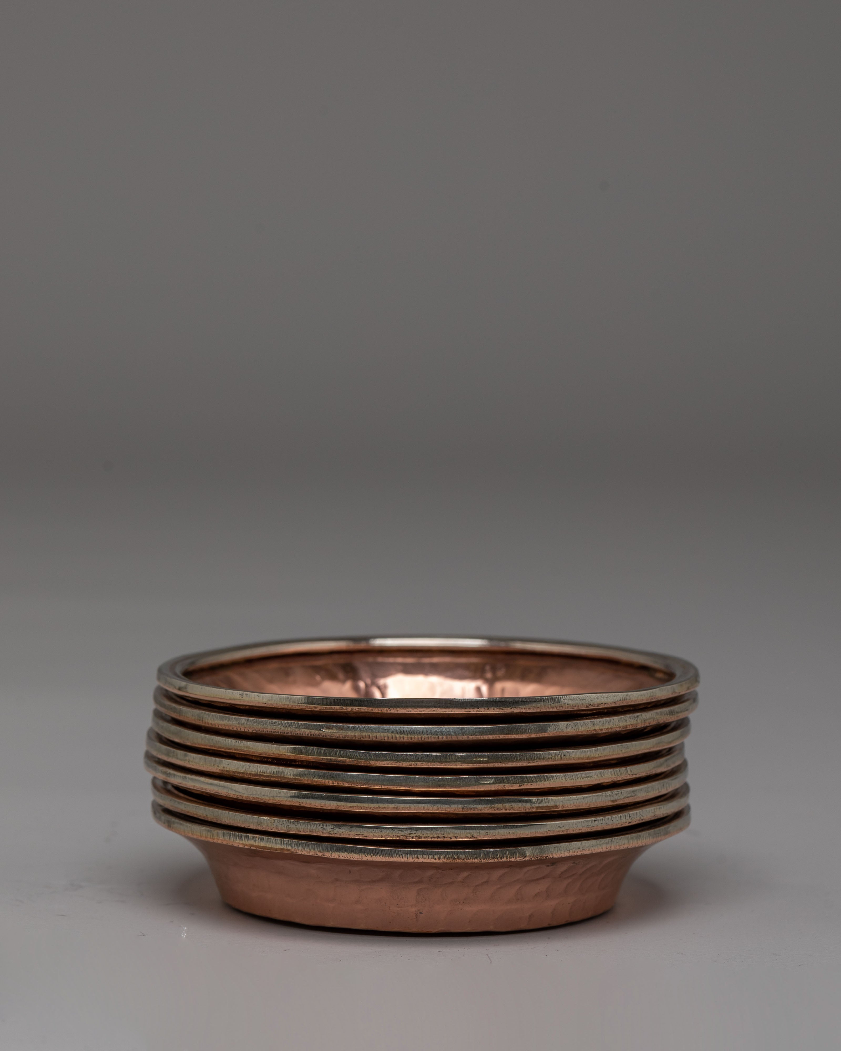 Handcrafted Offering Water Bowls Set | Tibetan Ritual Bowls for Spiritual Offerings