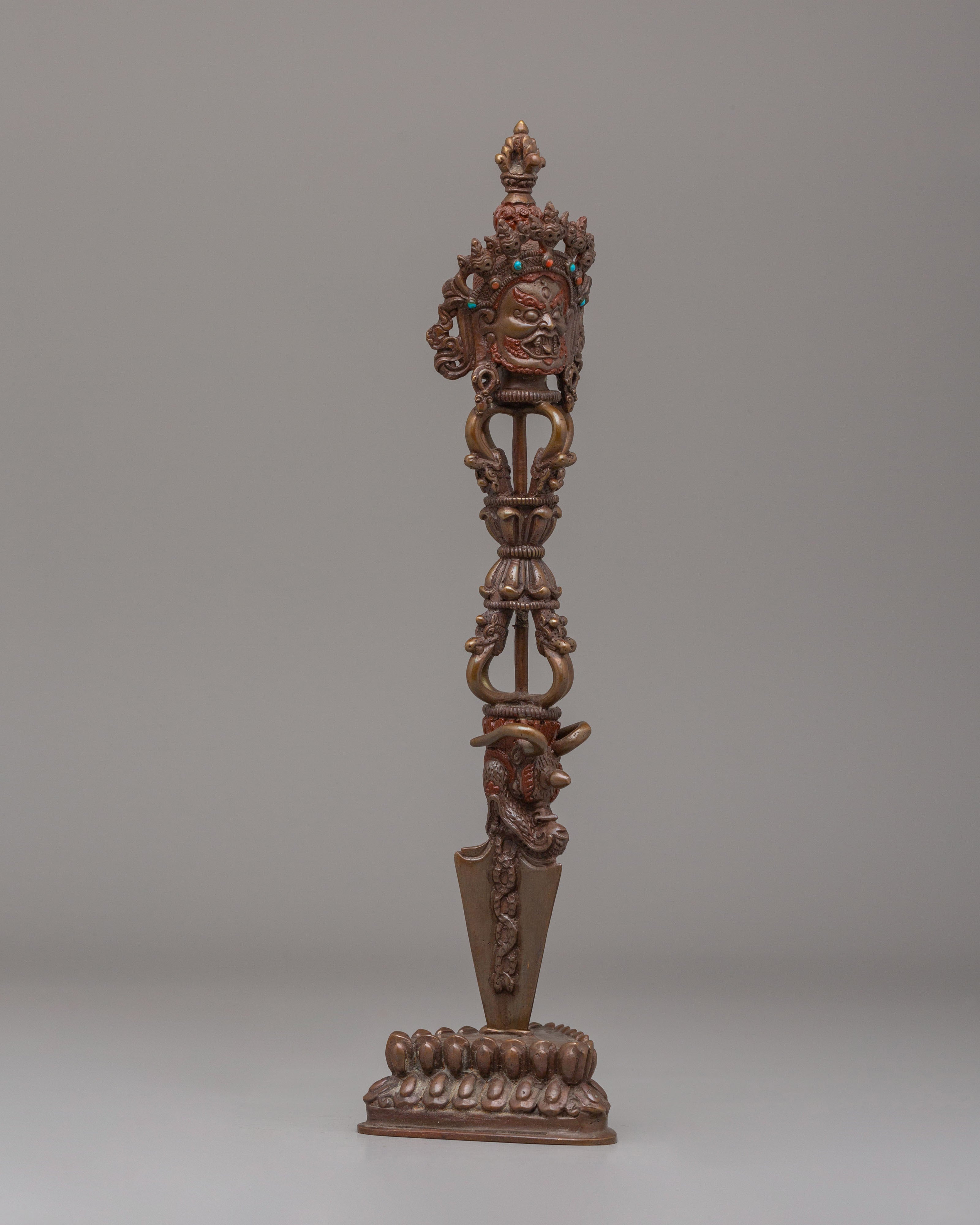 Handmade Vajrapani Phurba | Ritual Dagger for Tantric Ceremonies