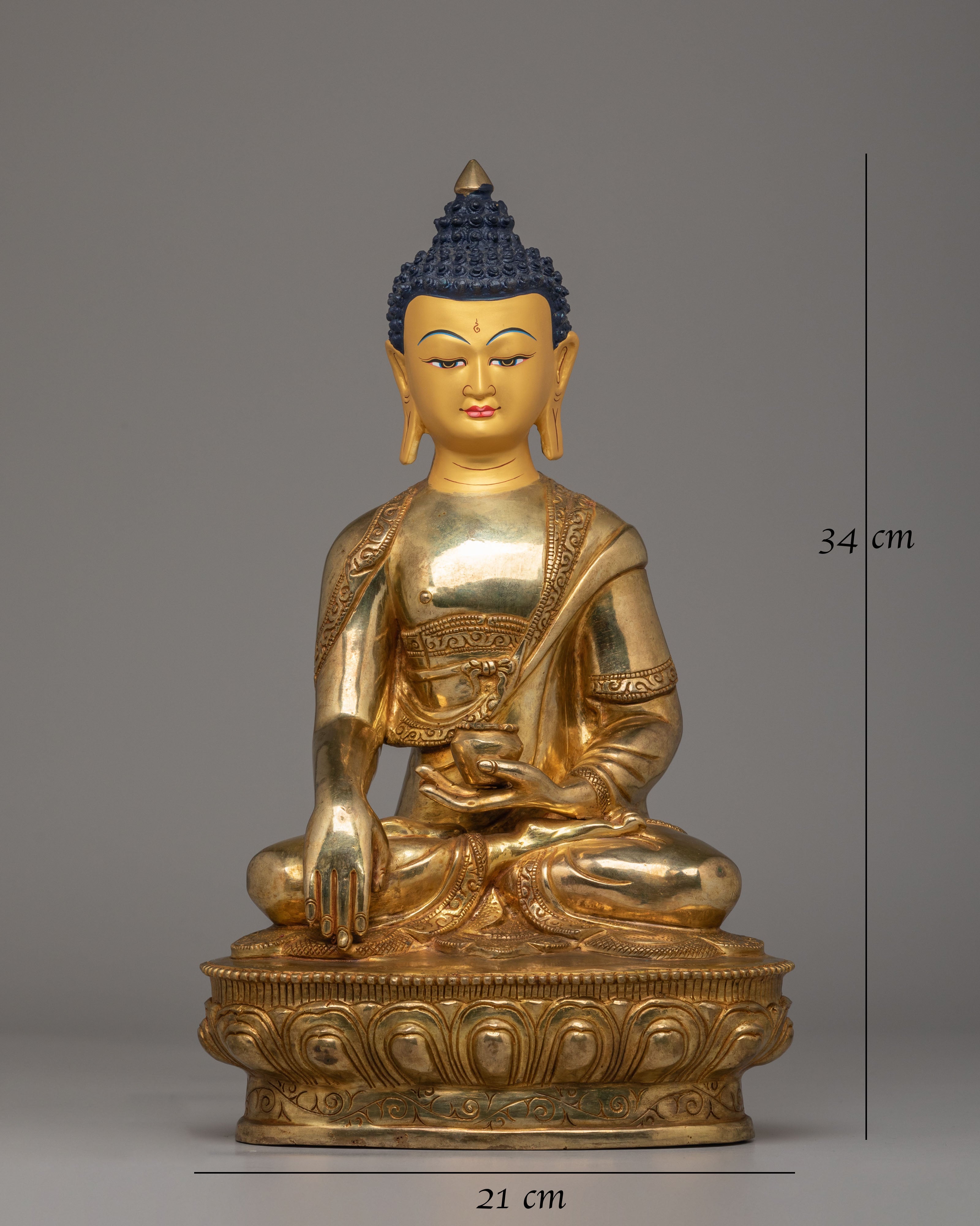 Shakyamuni Buddha Shrine Statue | Traditional Buddhist Artwork