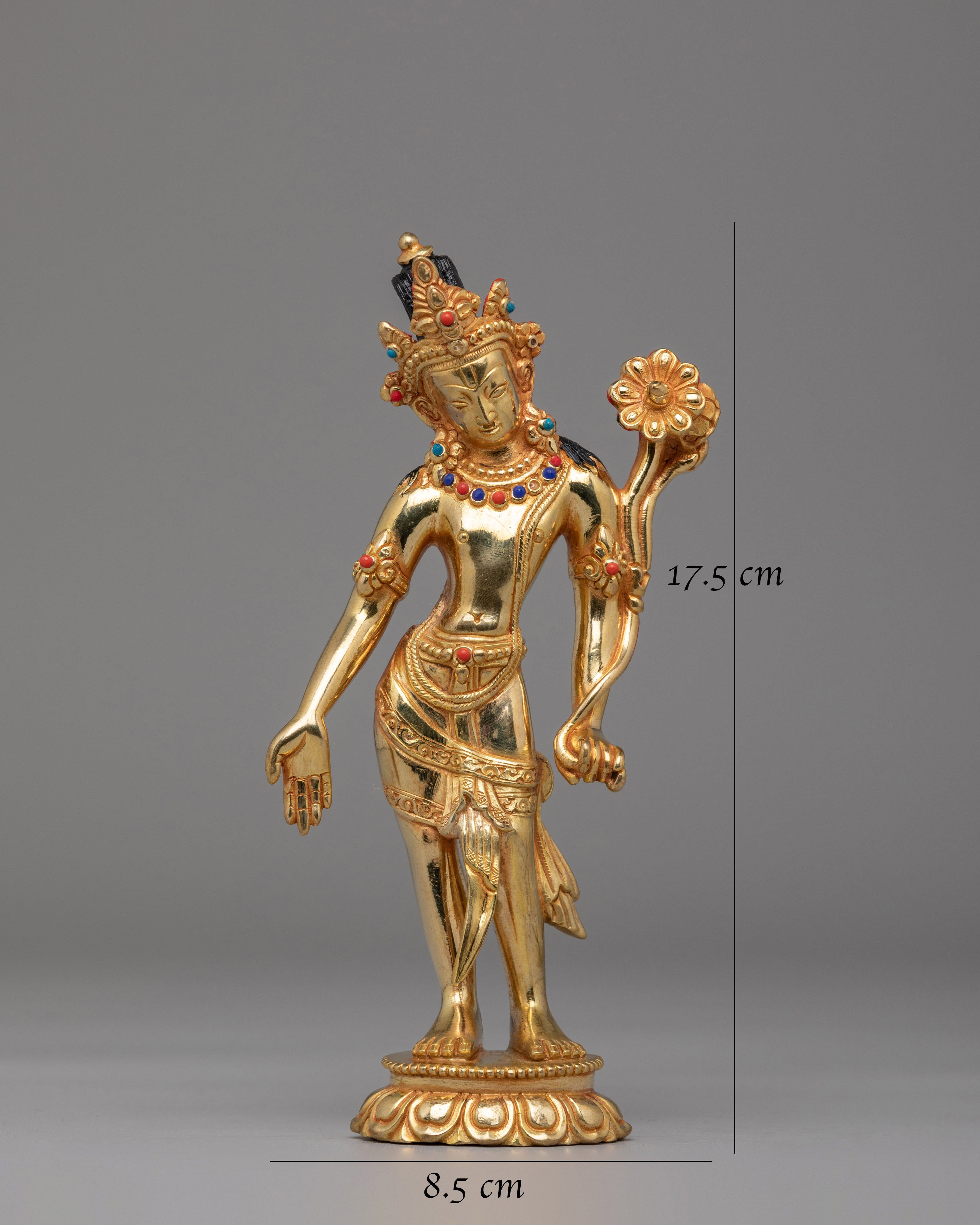Tibetan Padmapani Statue | Traditional Himalayan Artwork