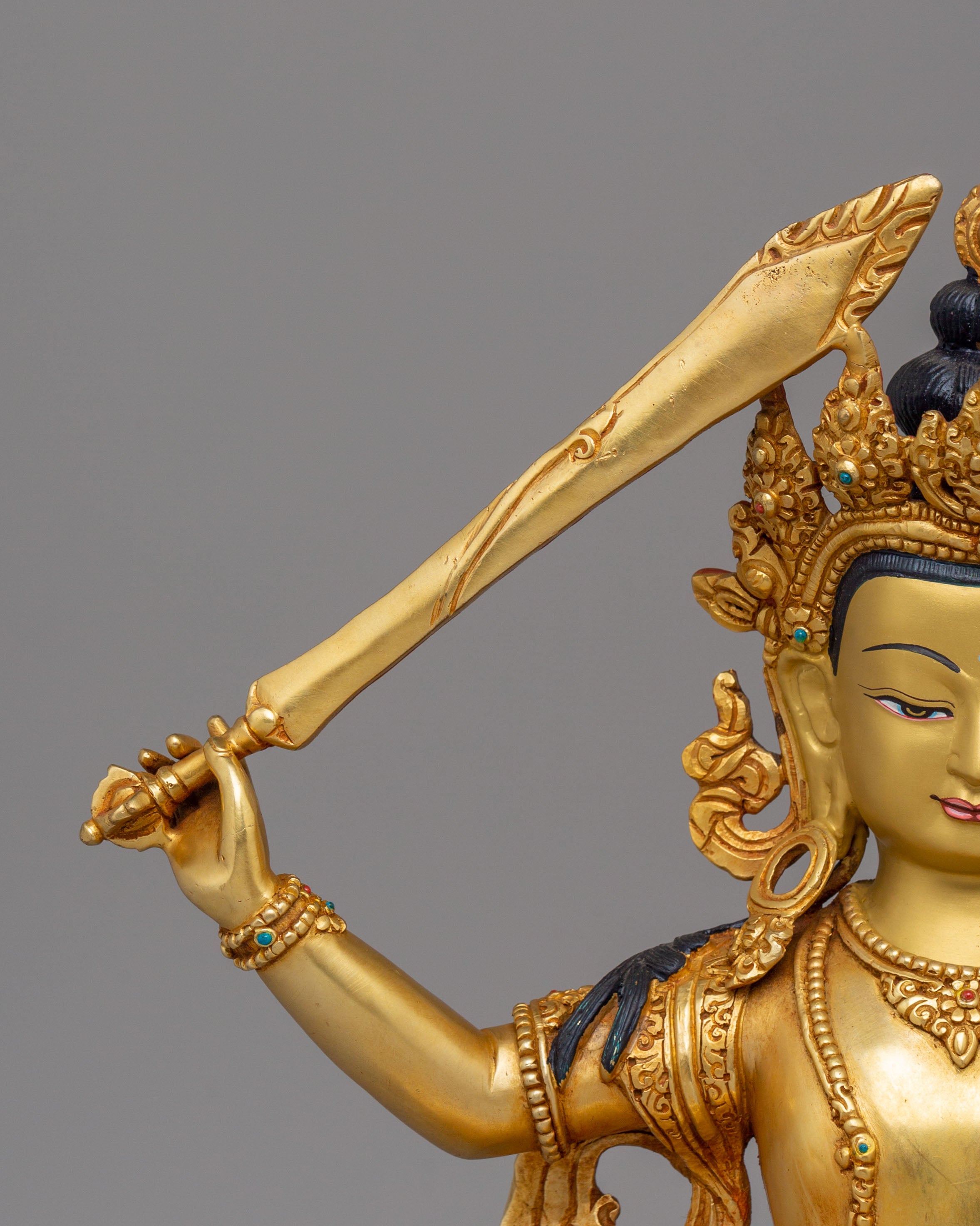 Lord Of Wisdom Manjushri Statue | Bodhisattva Of Enlightenment And Wisdom