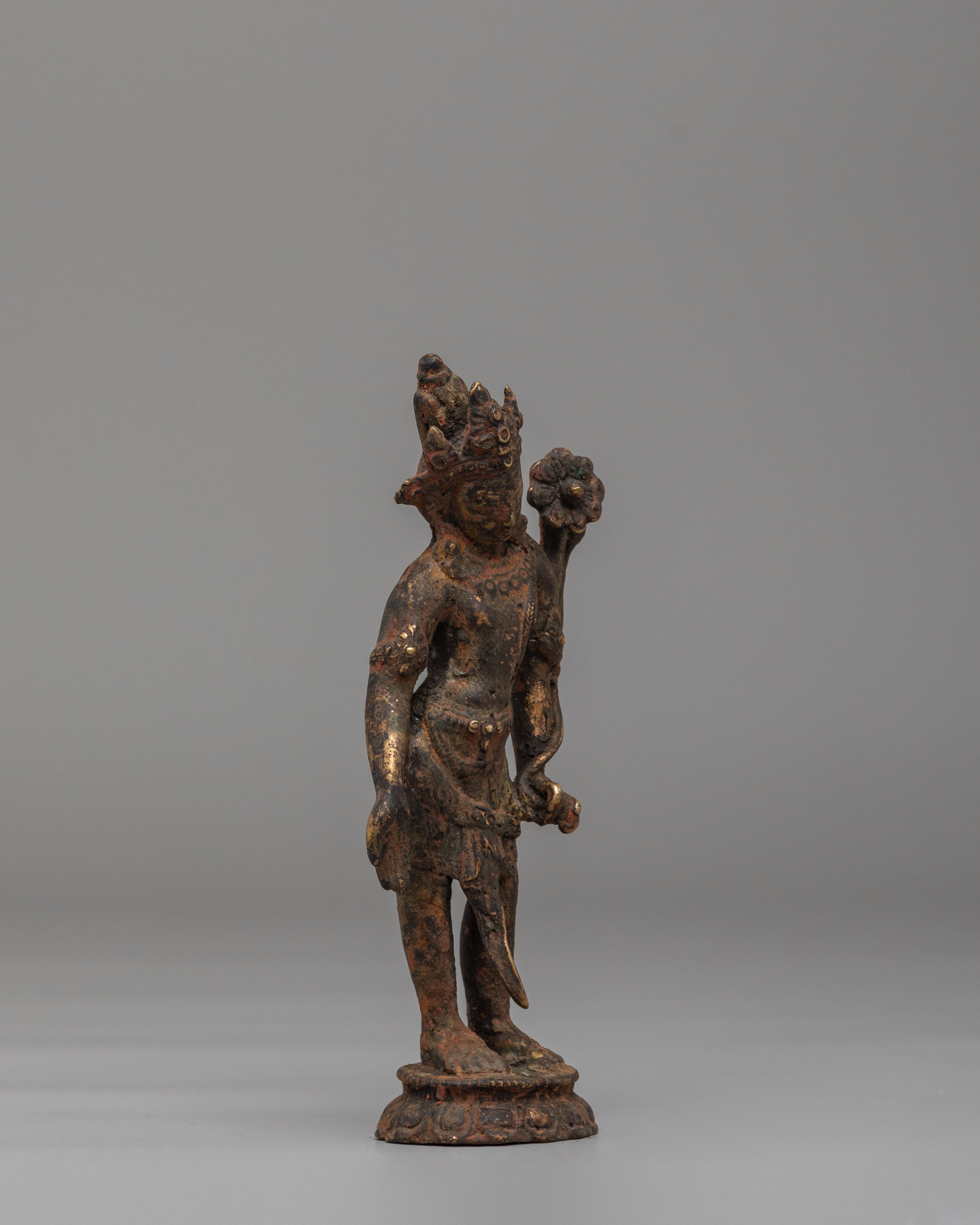 Handcrafted Standing Lokeshwor Statue | Bodhisattva of Infinite Compassion