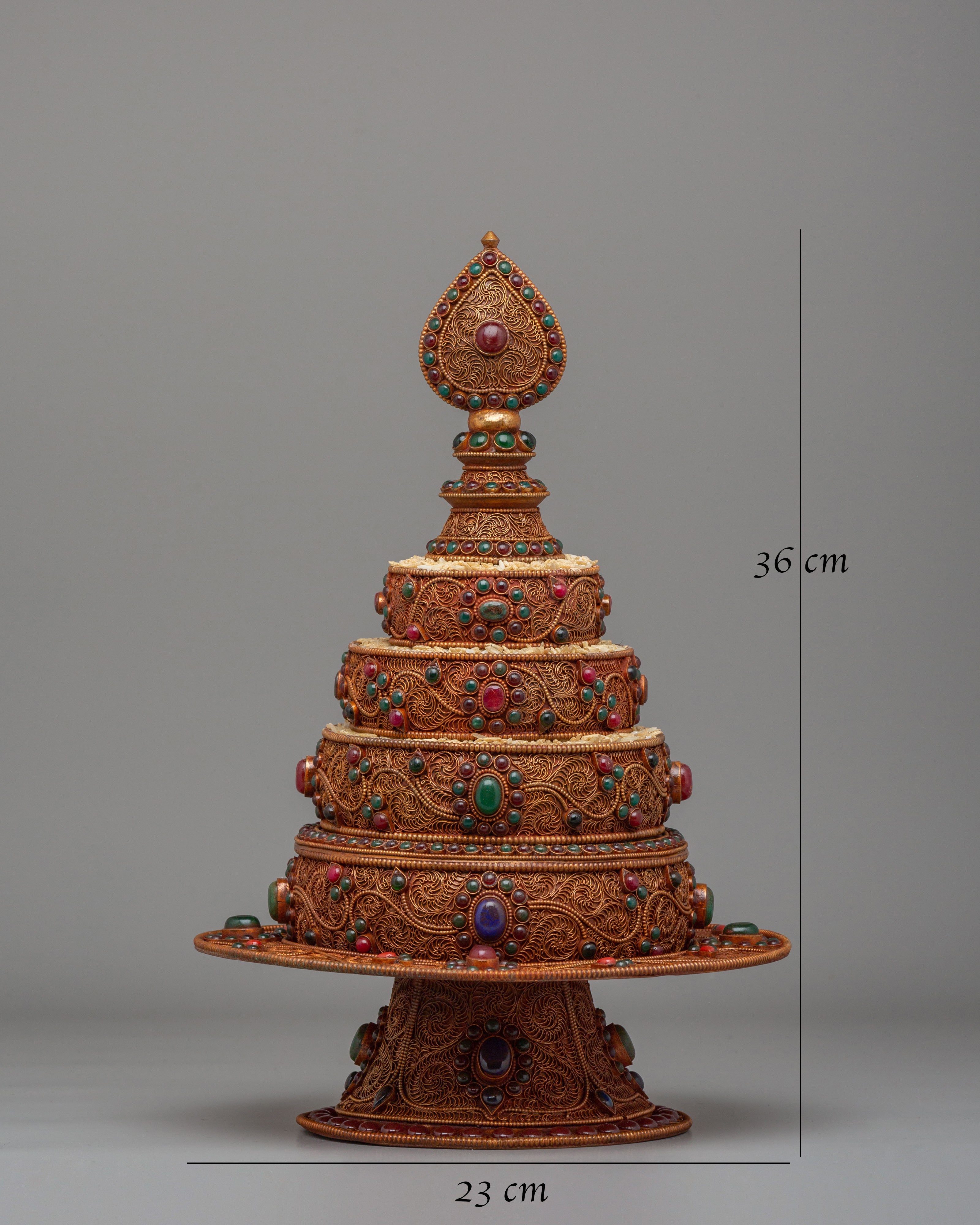 Tibetan Altar Mandala Offering | Spiritual Meditation Decor