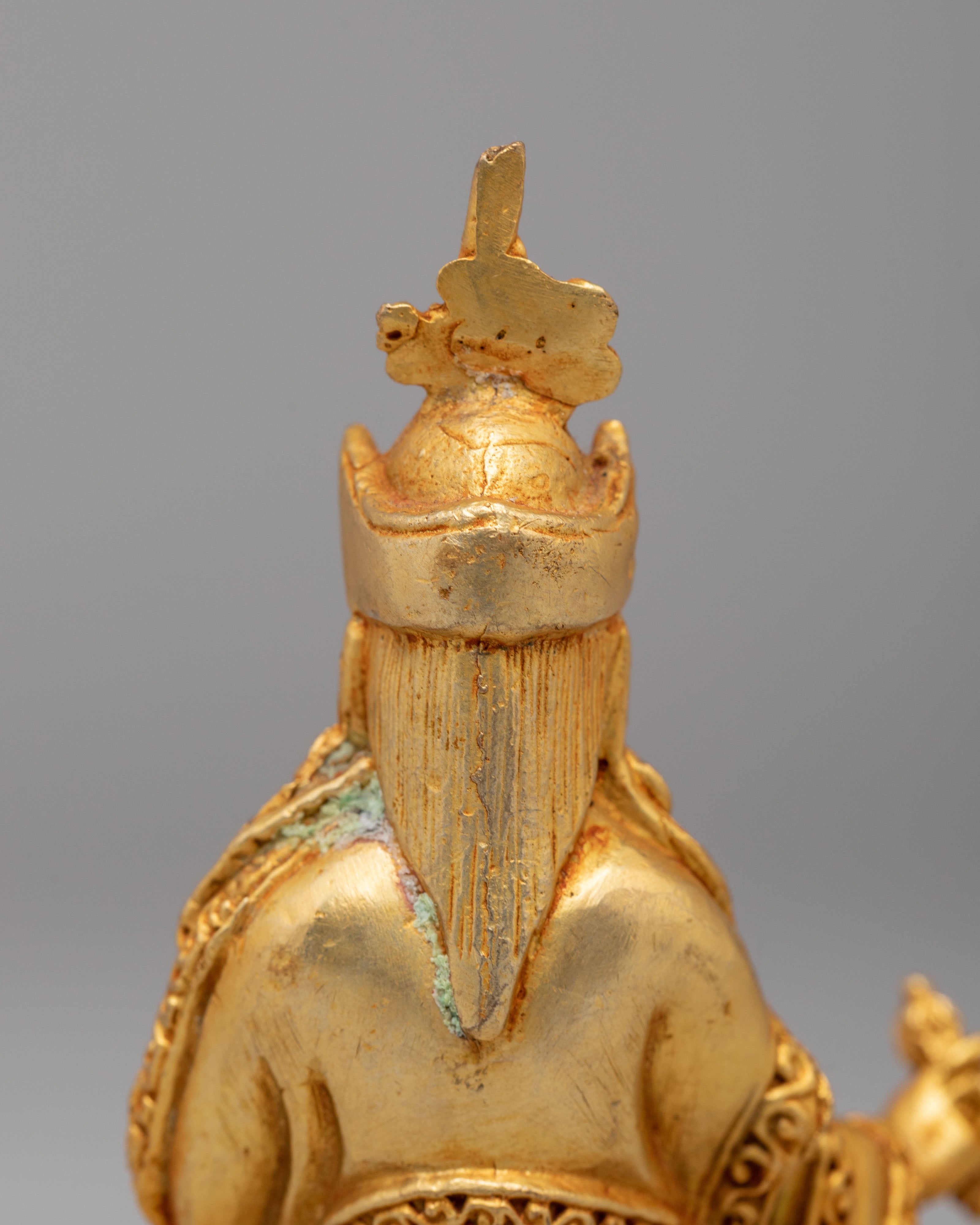Buddhist Master Guru Rinpoche Statue | Tibetan Spiritual Art
