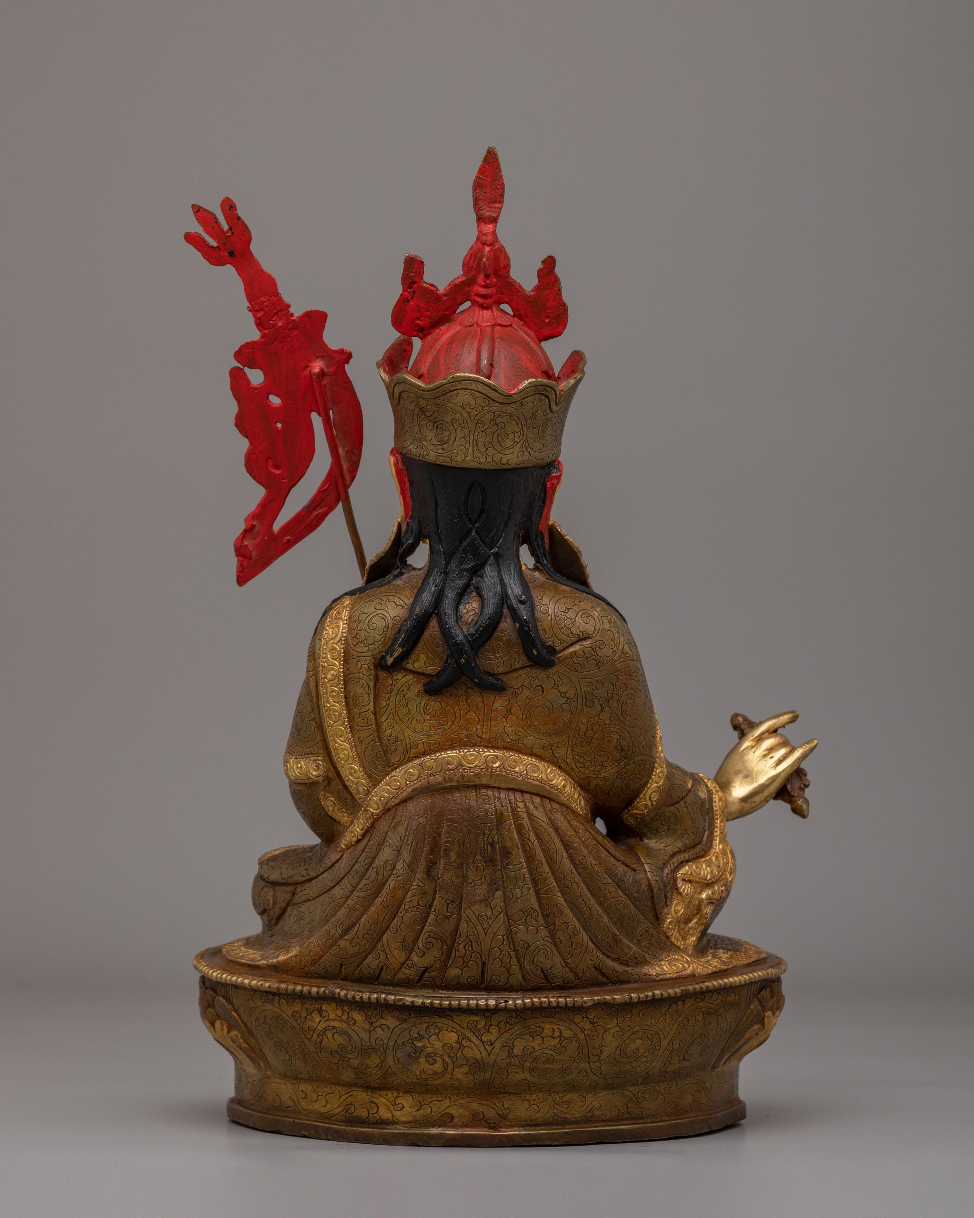 Sacred Guru Rinpoche Statue | Handcrafted Tibetan Deity Figure