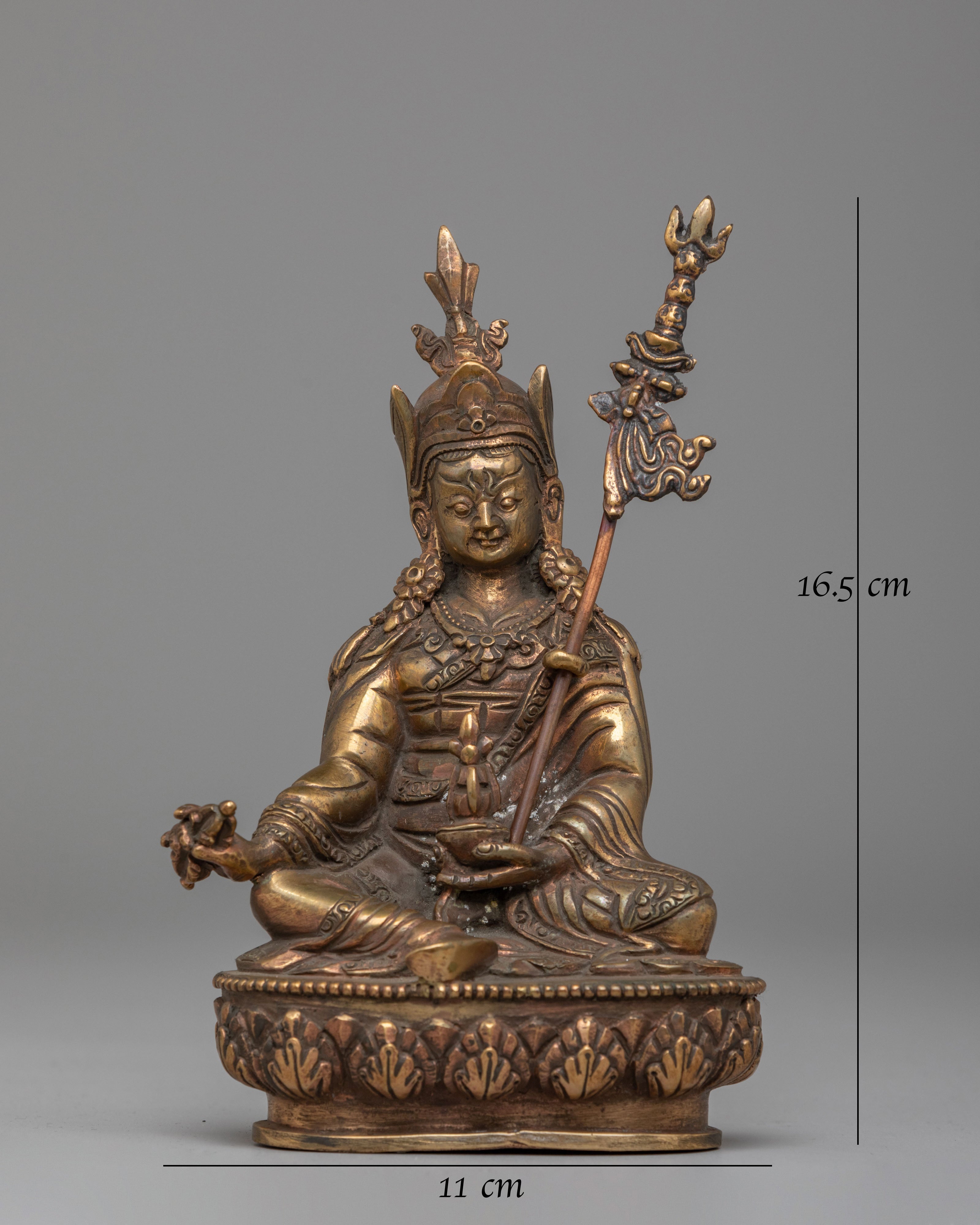 Padmasambhava Altar Statue | Handcrafted Tibetan Buddhist Artwork