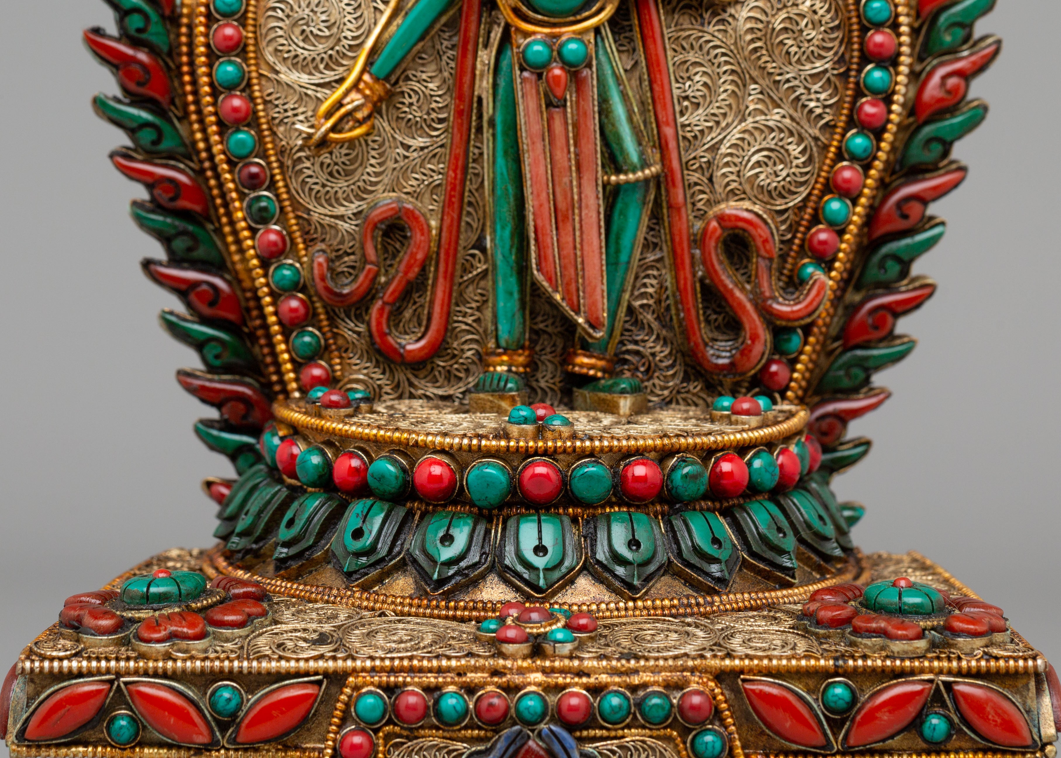 Tibetan Standing Green Tara Statue | Goddess of Compassion and Protection