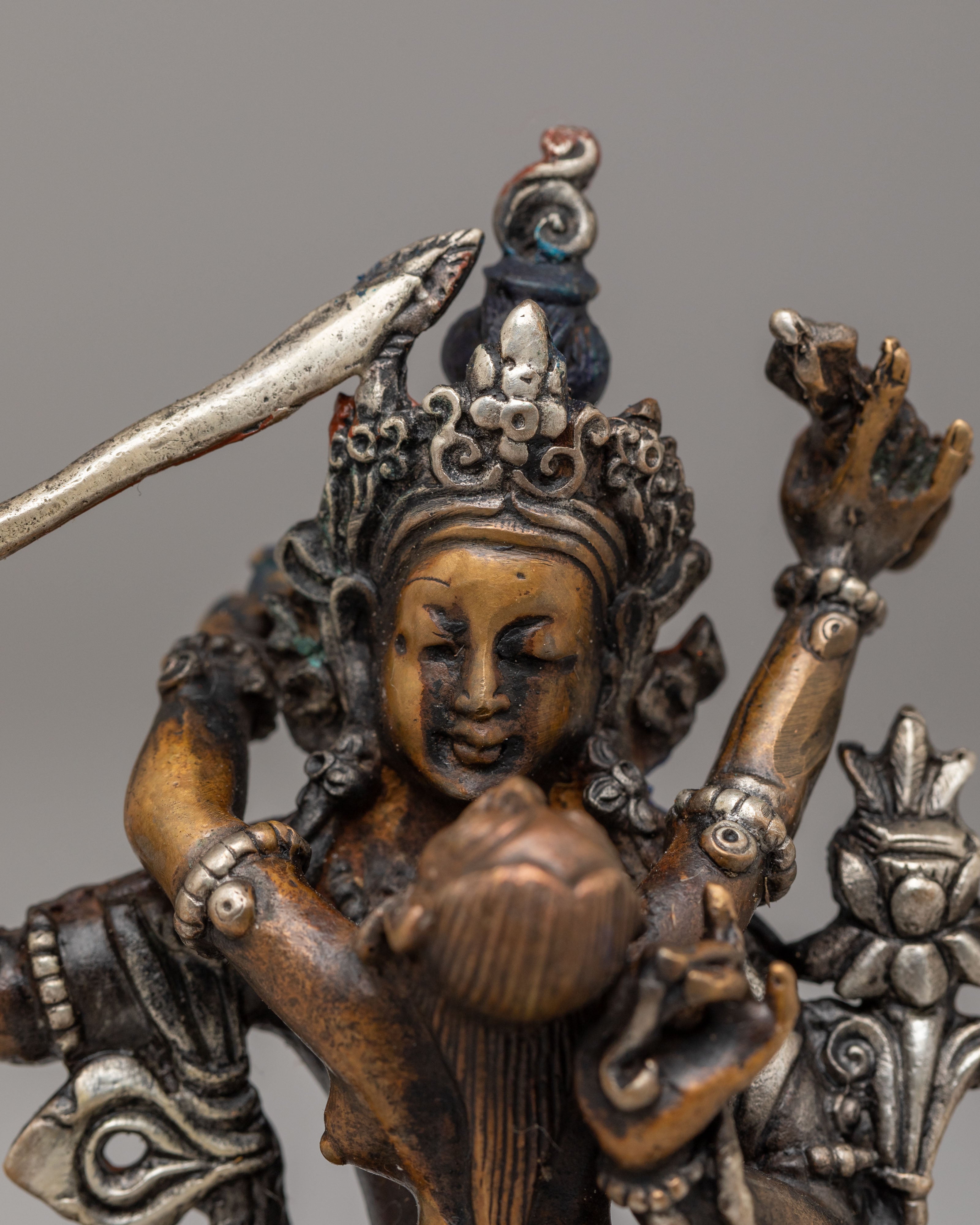 Sacred Manjushri with Consort Statue | Tibetan Buddhist Deity