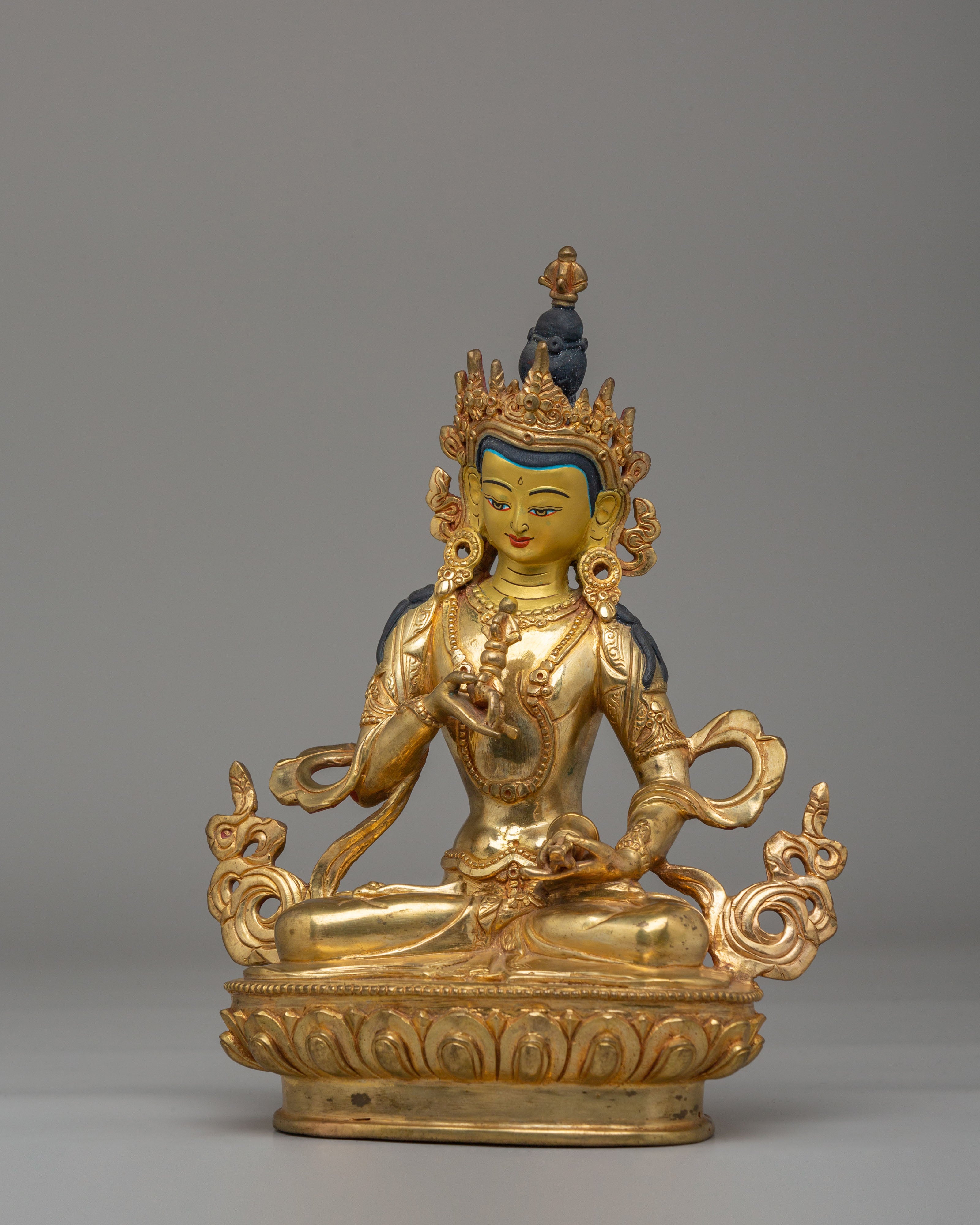 Sacred Altar Vajrasattva Statue | Copper Body with 24K Gold Plating