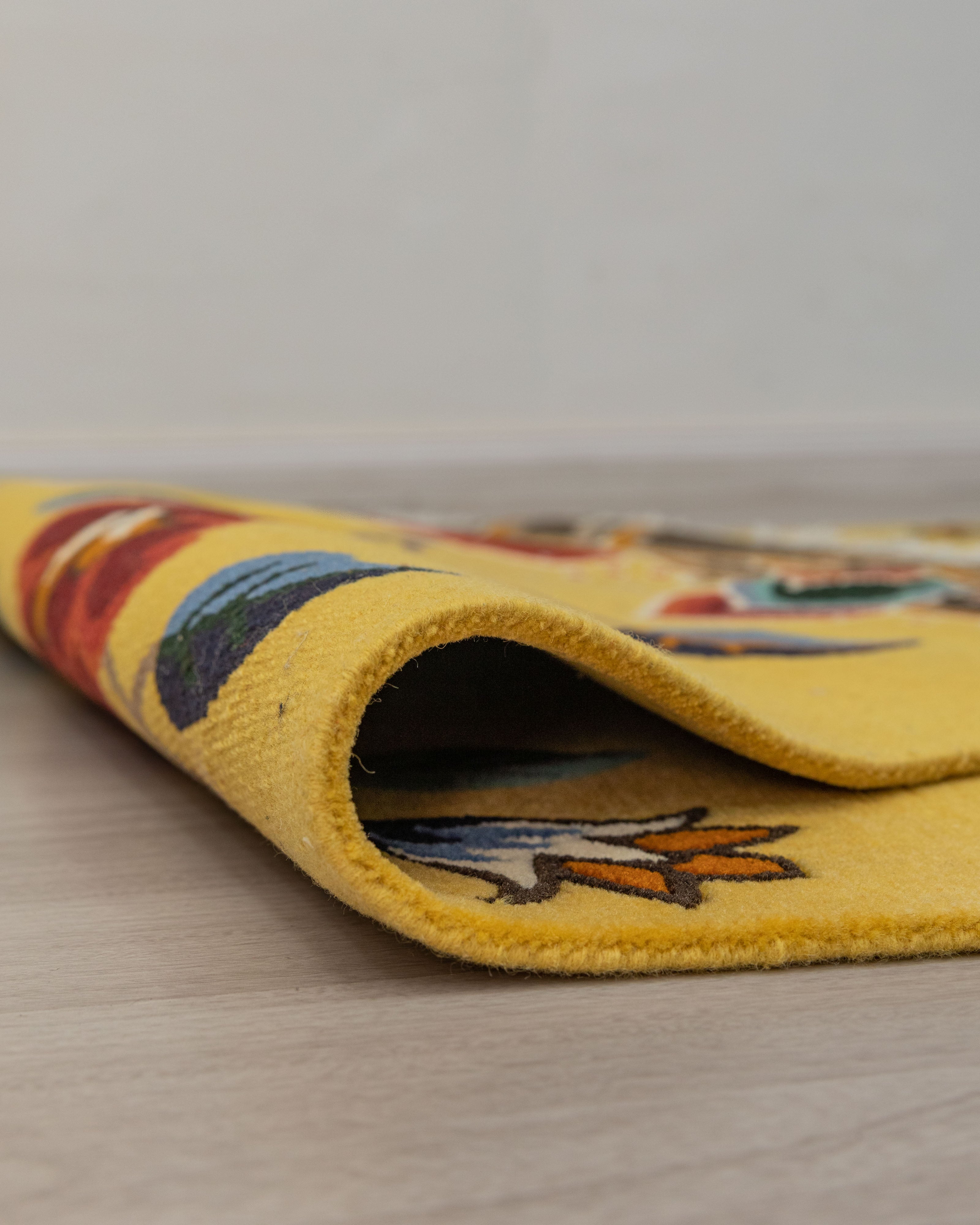 Handcrafted Floral Rug | Sacred Home Decor