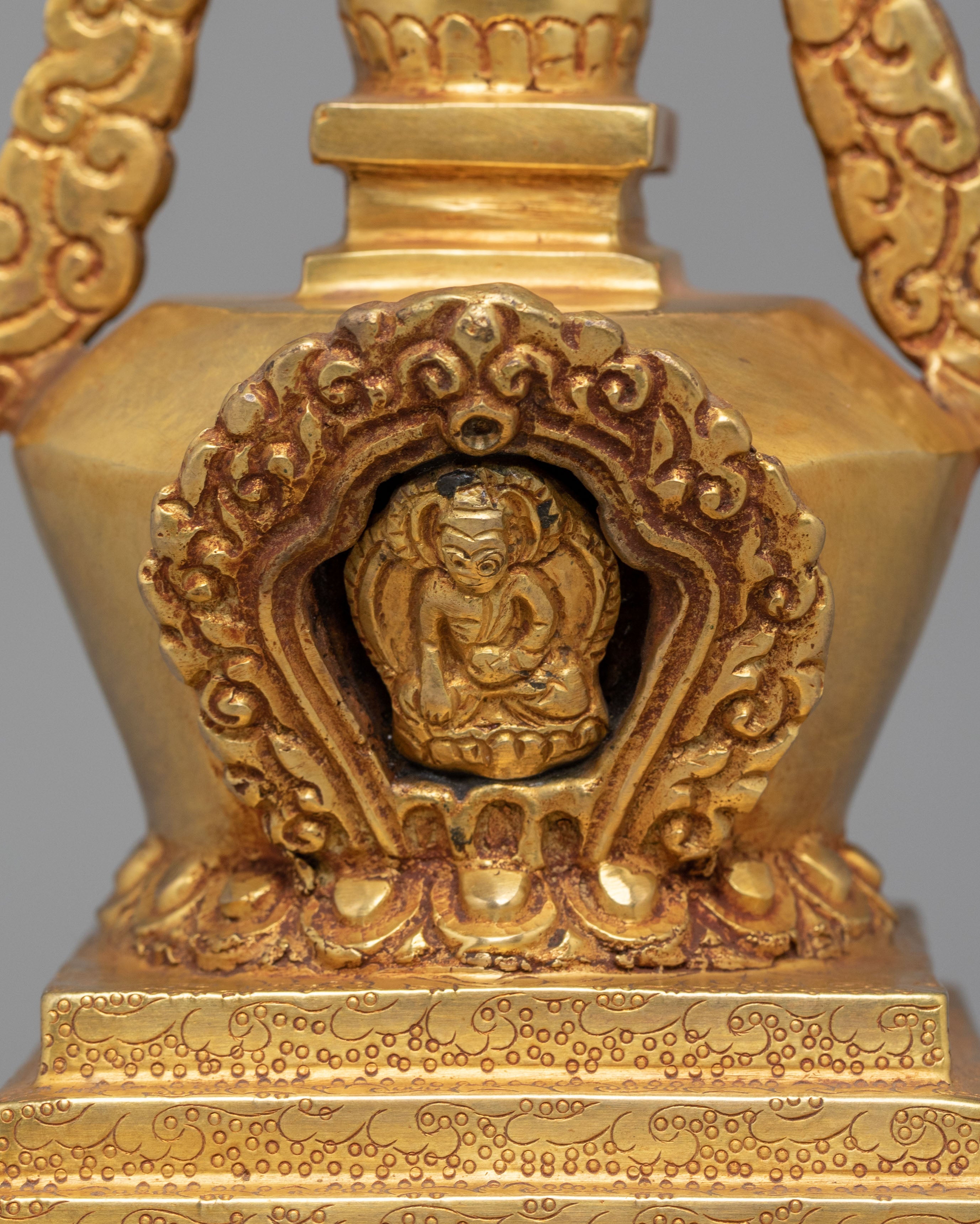 Traditional Himalayan Enlightenment Stupa | Sacred Buddhist Decor