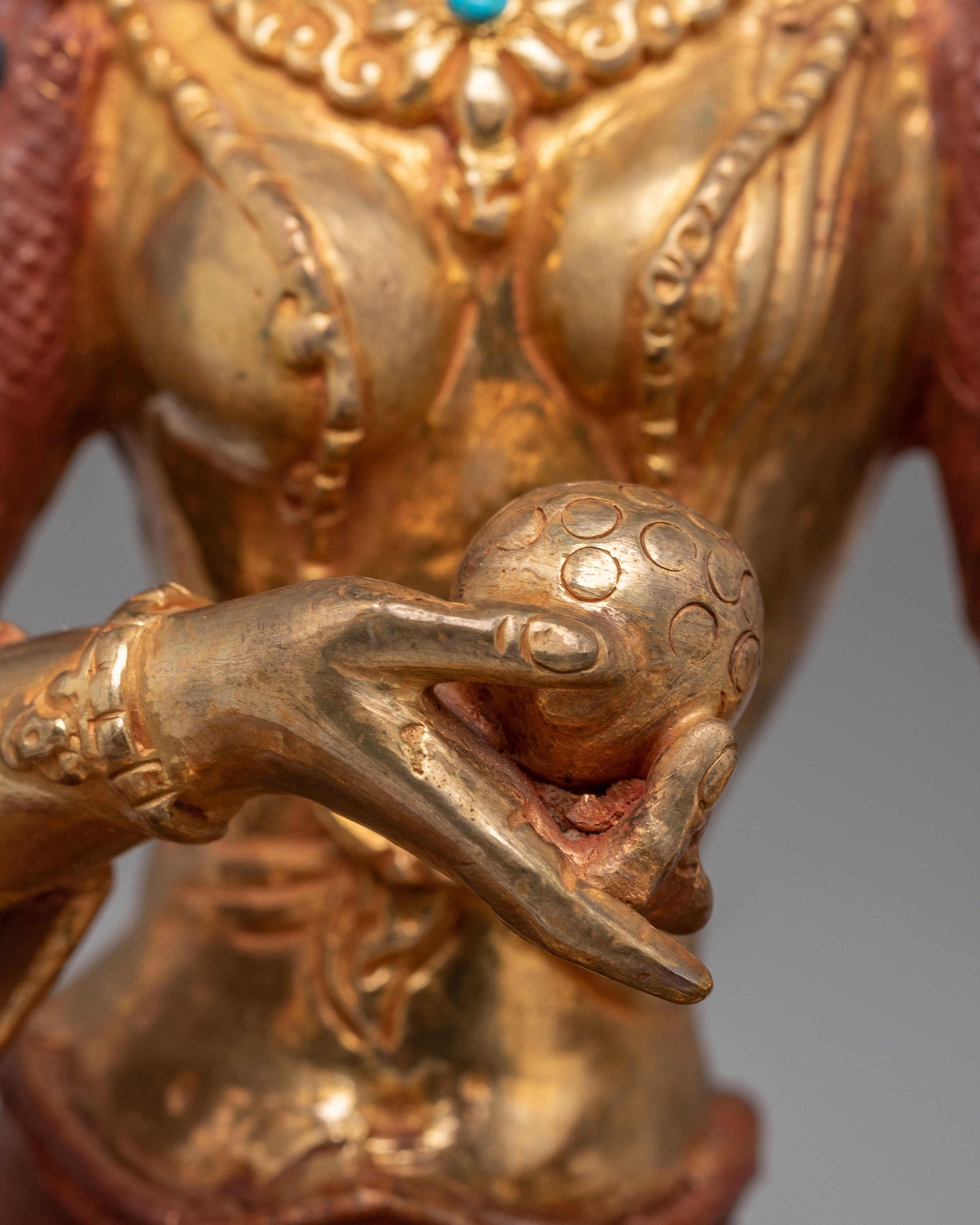 Bodhisattva of Great Vows Ksitigarbha Statue | Tibetan Artwork for Spiritual Decor