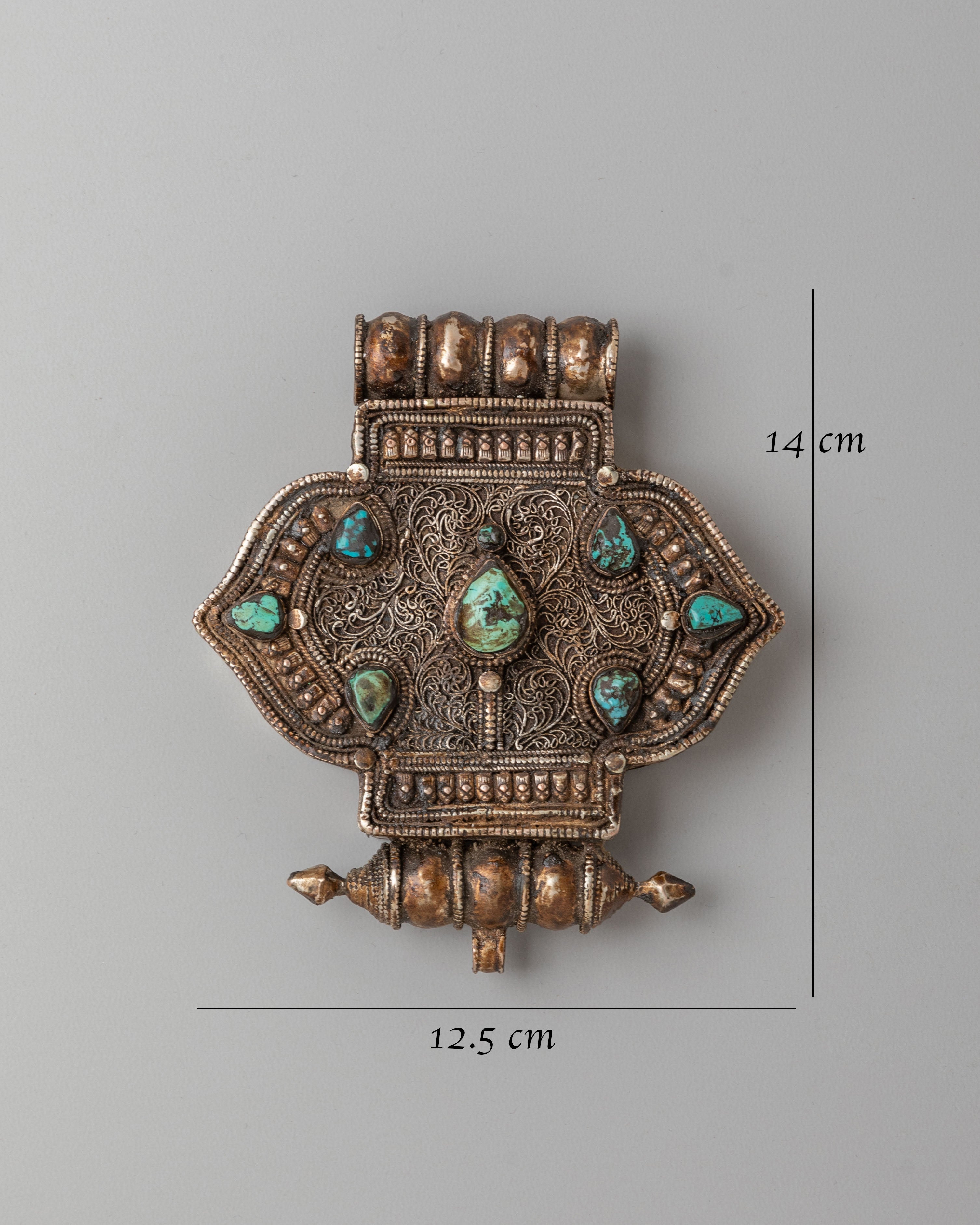 Handcrafted Ghau Box Pendant | Sacred Tibetan Spiritual Jewelry