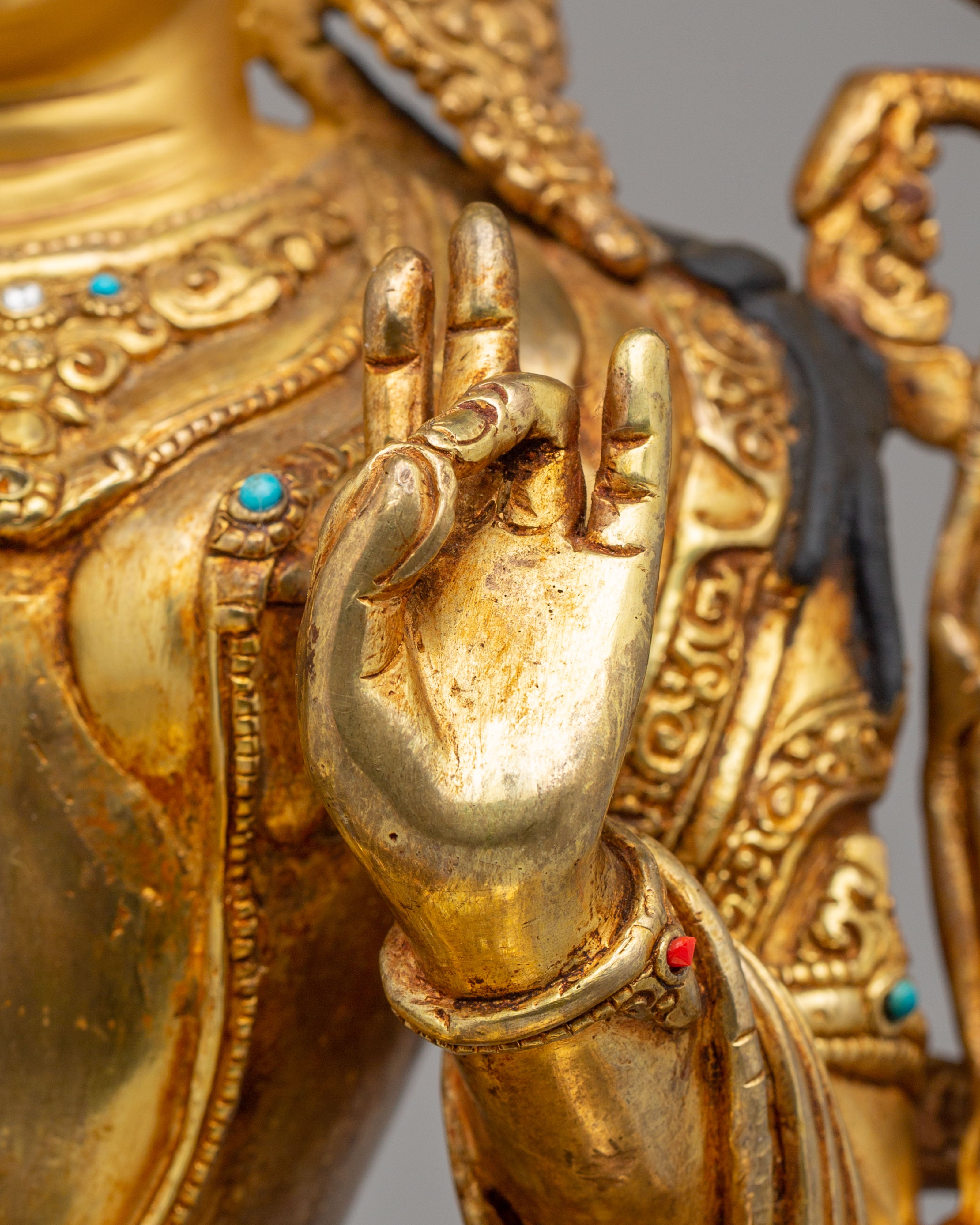 Goddess Green Tara Deity Statue | Spiritual Home Decor