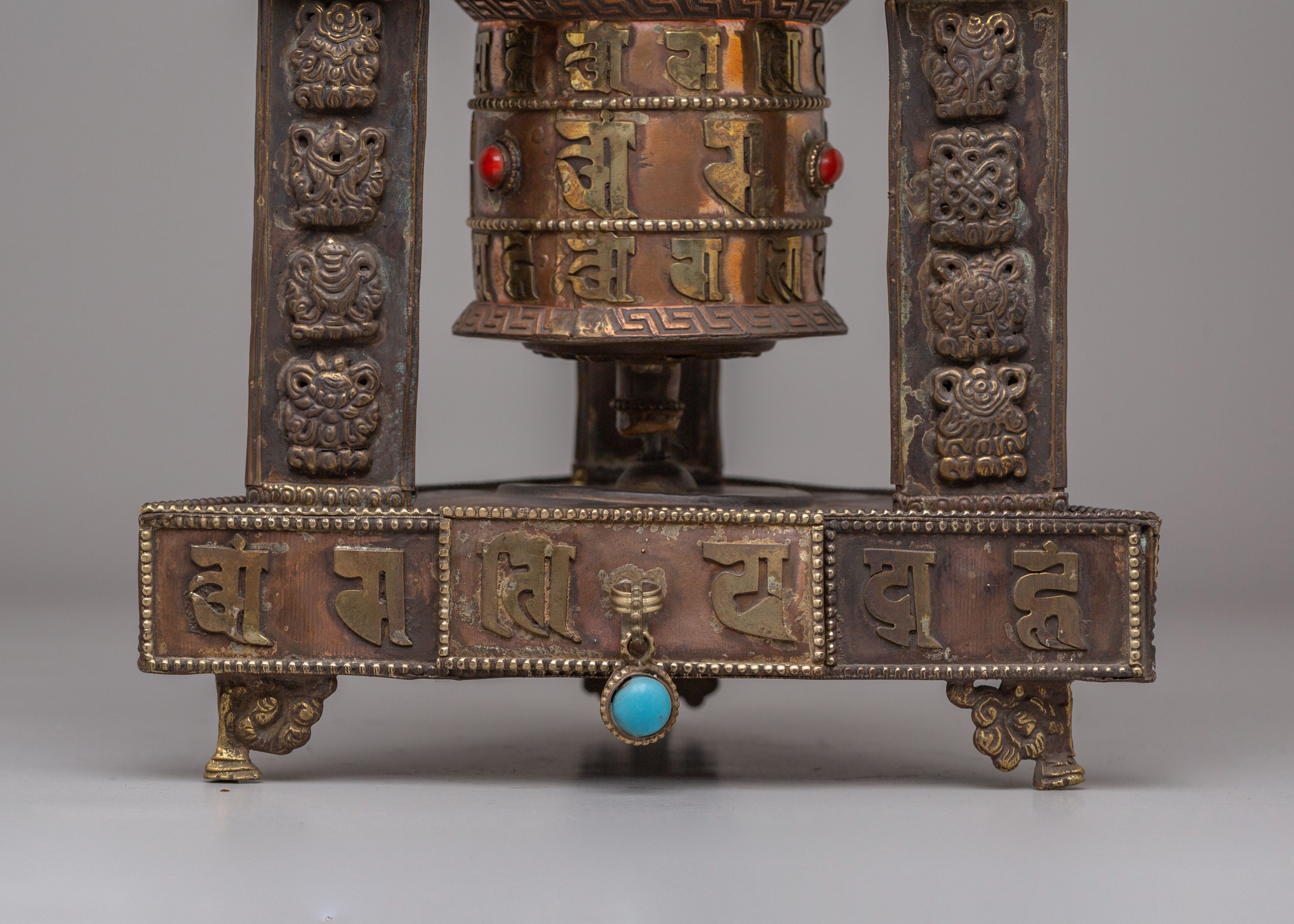 Buddhist Tibetan Prayer Wheel | Handcrafted Spiritual Art
