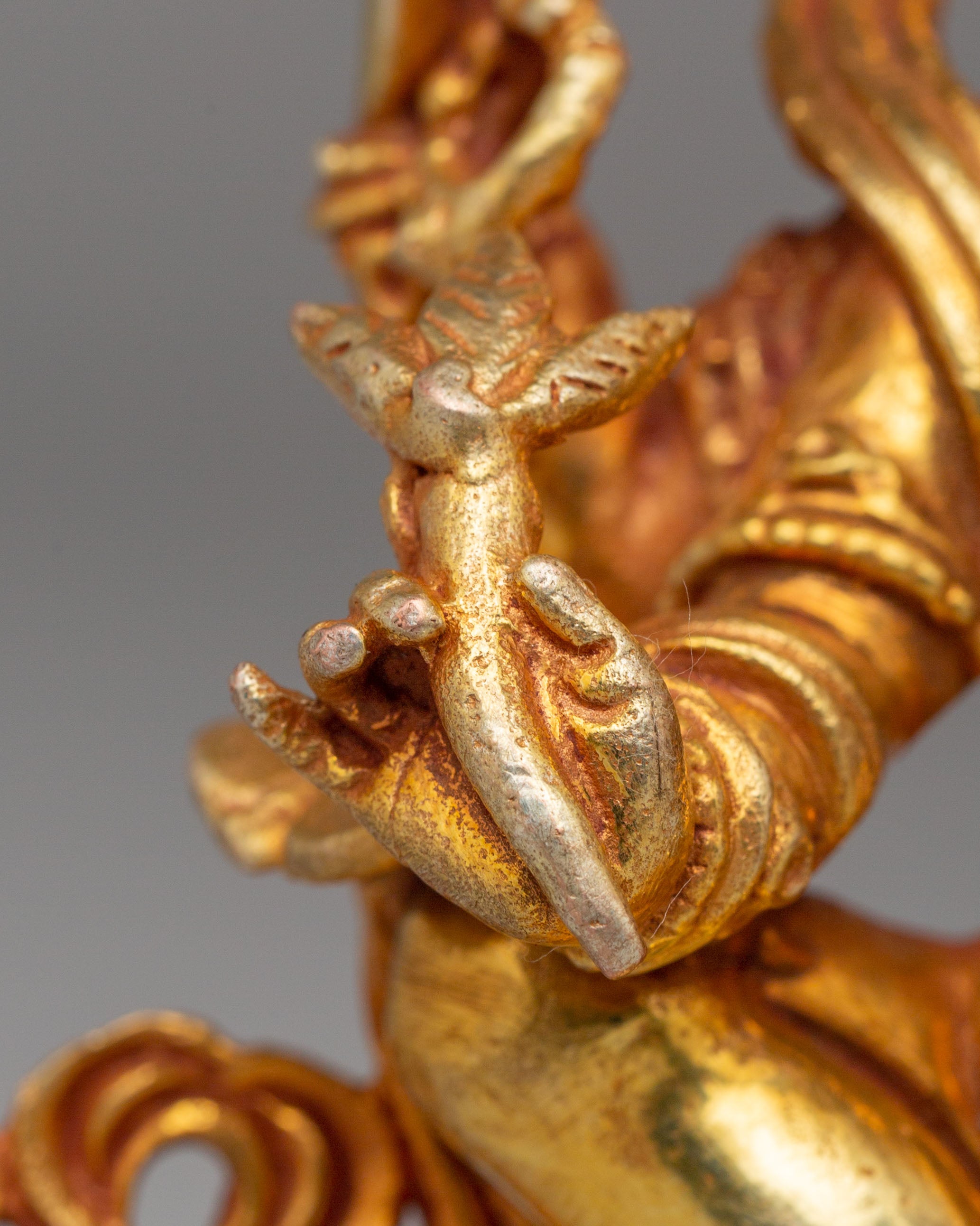 Sacred Ganesha Statue | 24K Gold Plated Copper Body