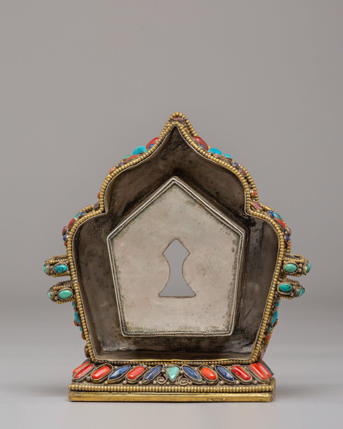 Sacred Buddhist Shrine Ghau Box | Tibetan Ritual Treasure Box