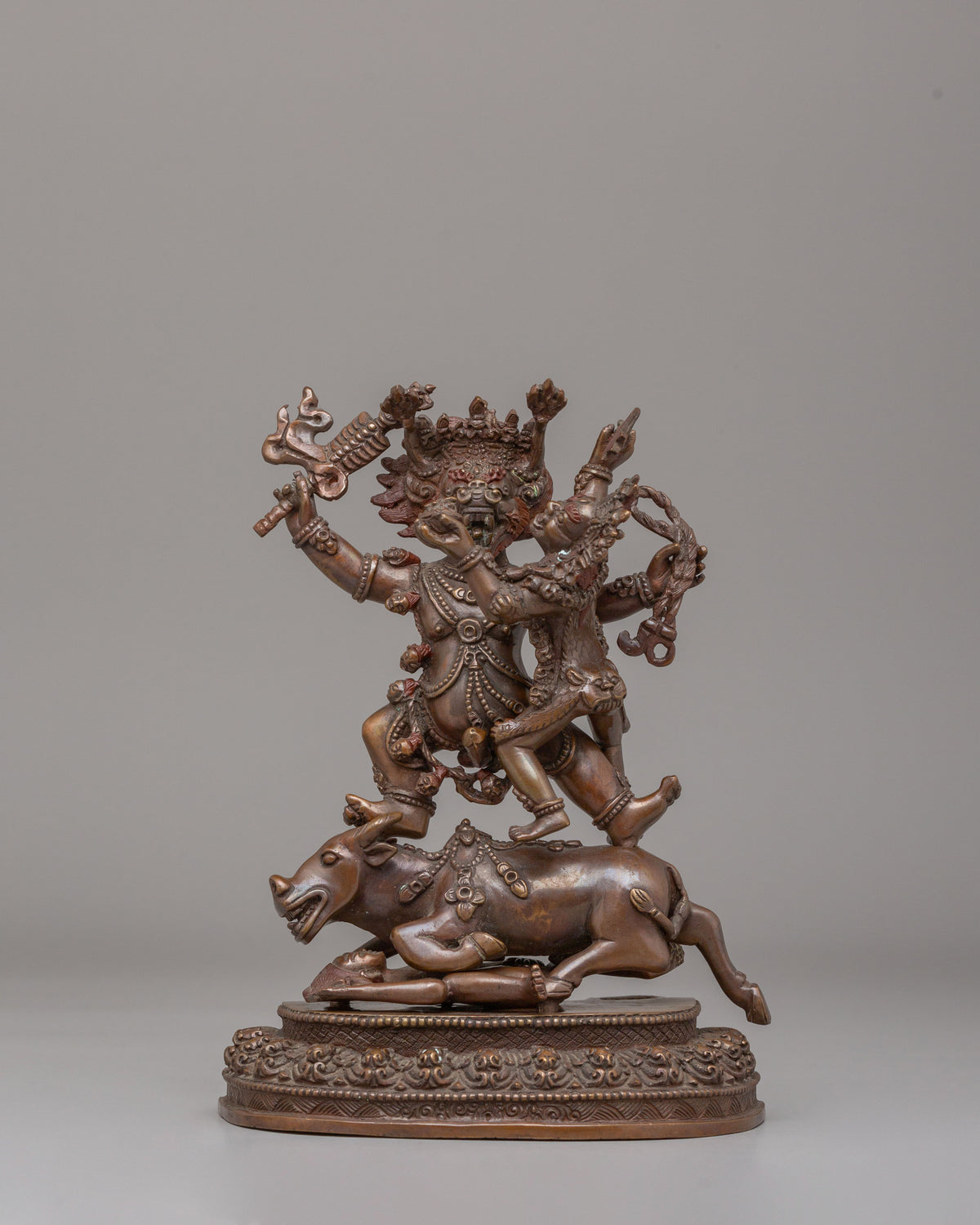 Sacred Yama Dharmaraja With Consort Statue | The Lord of Death