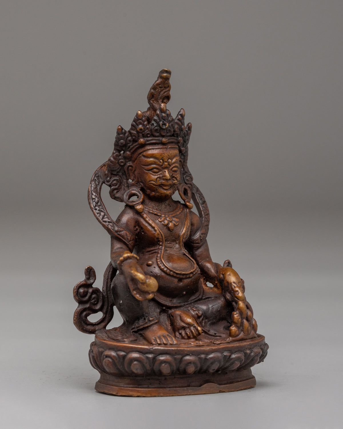 Himalayan Yellow Dzambhala Statue | Machine Made Sculpture