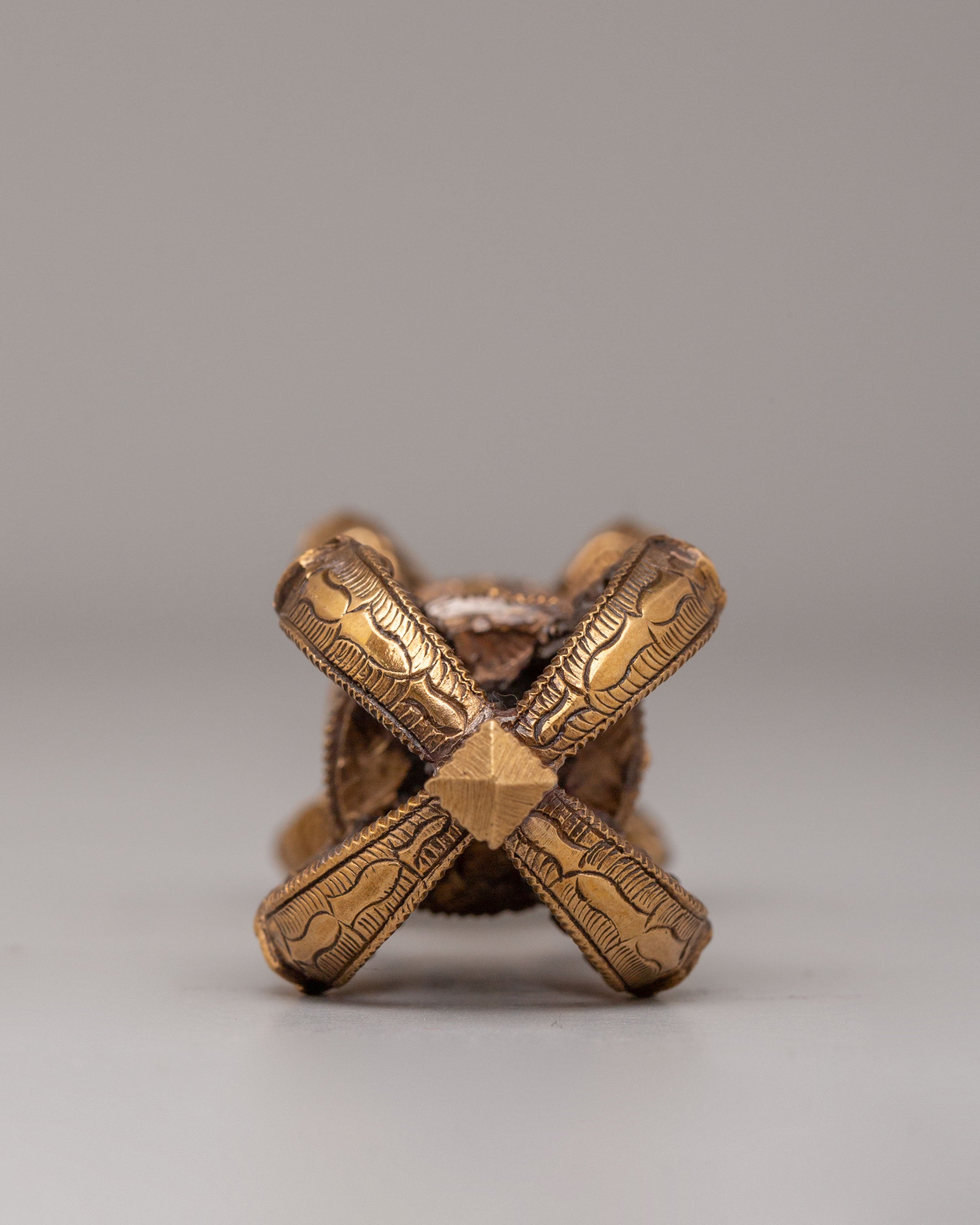 Buddhist Ritual Vajra and Bell Set | Spiritual Practice Tools for Meditation and Prayer