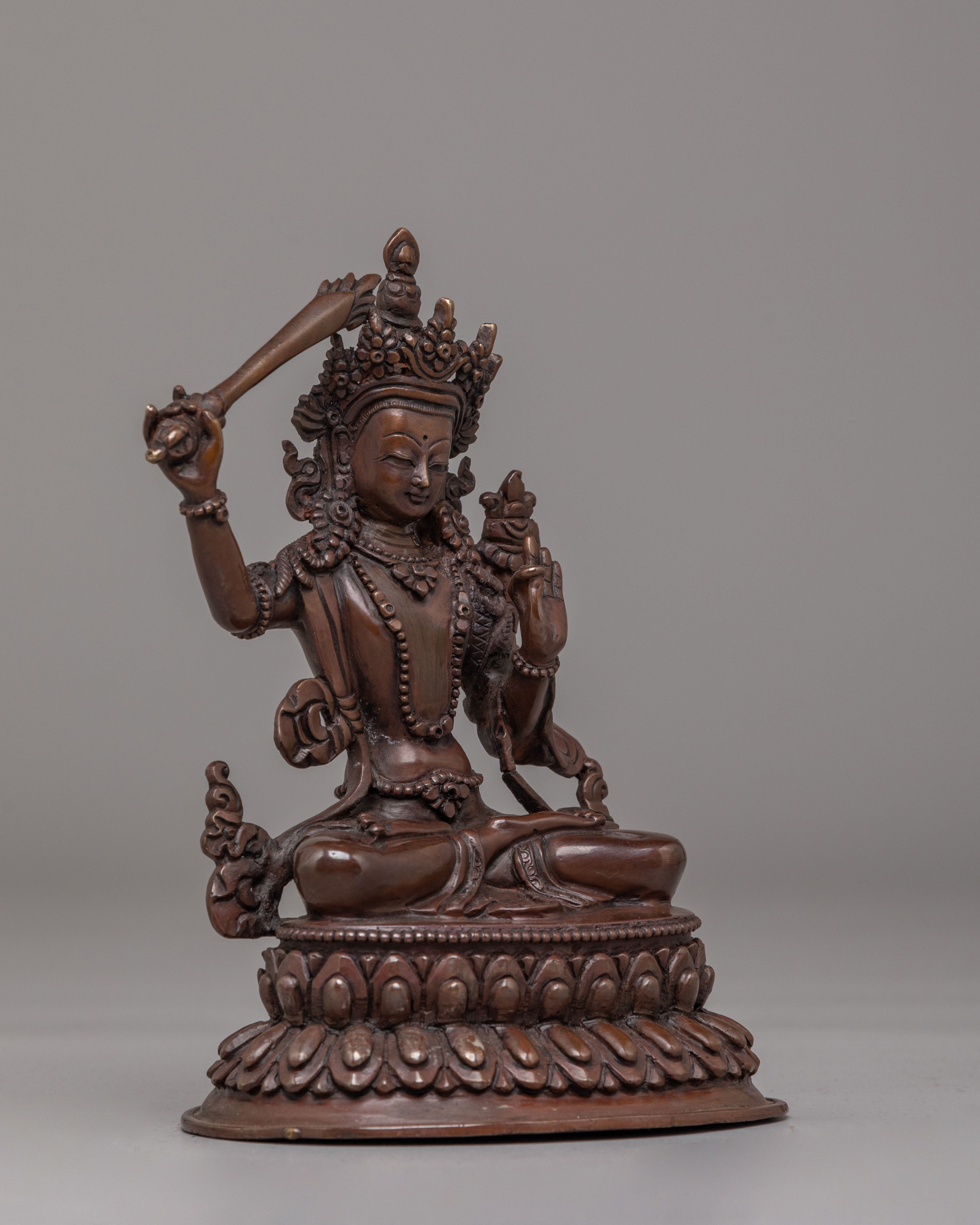 Himalayan Manjushri Deity Statue | Sacred Statue for Meditation and Rituals