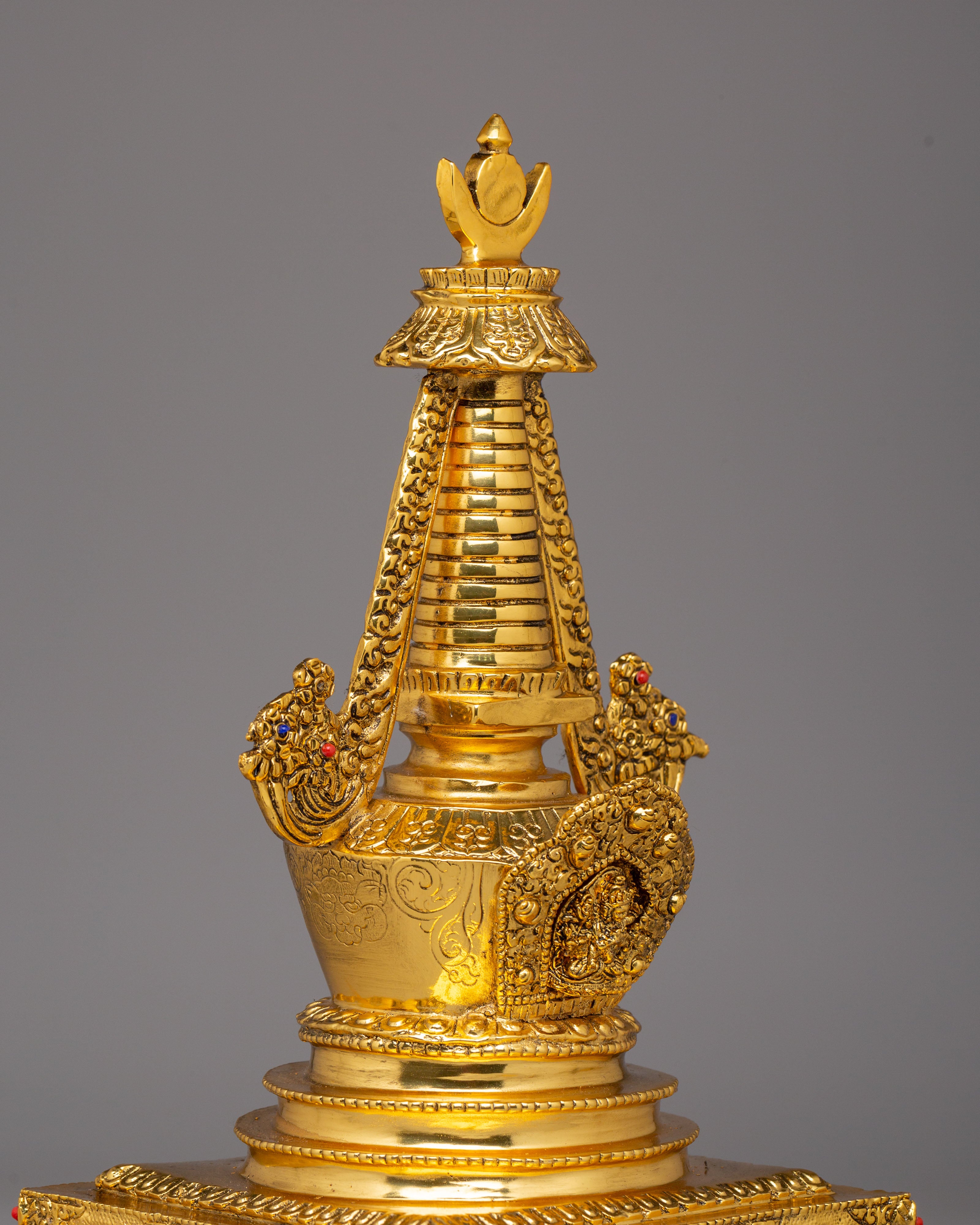 Spiritual Namgyal Chorten Stupa | Tibetan Copper Stupa for Spiritual Practice