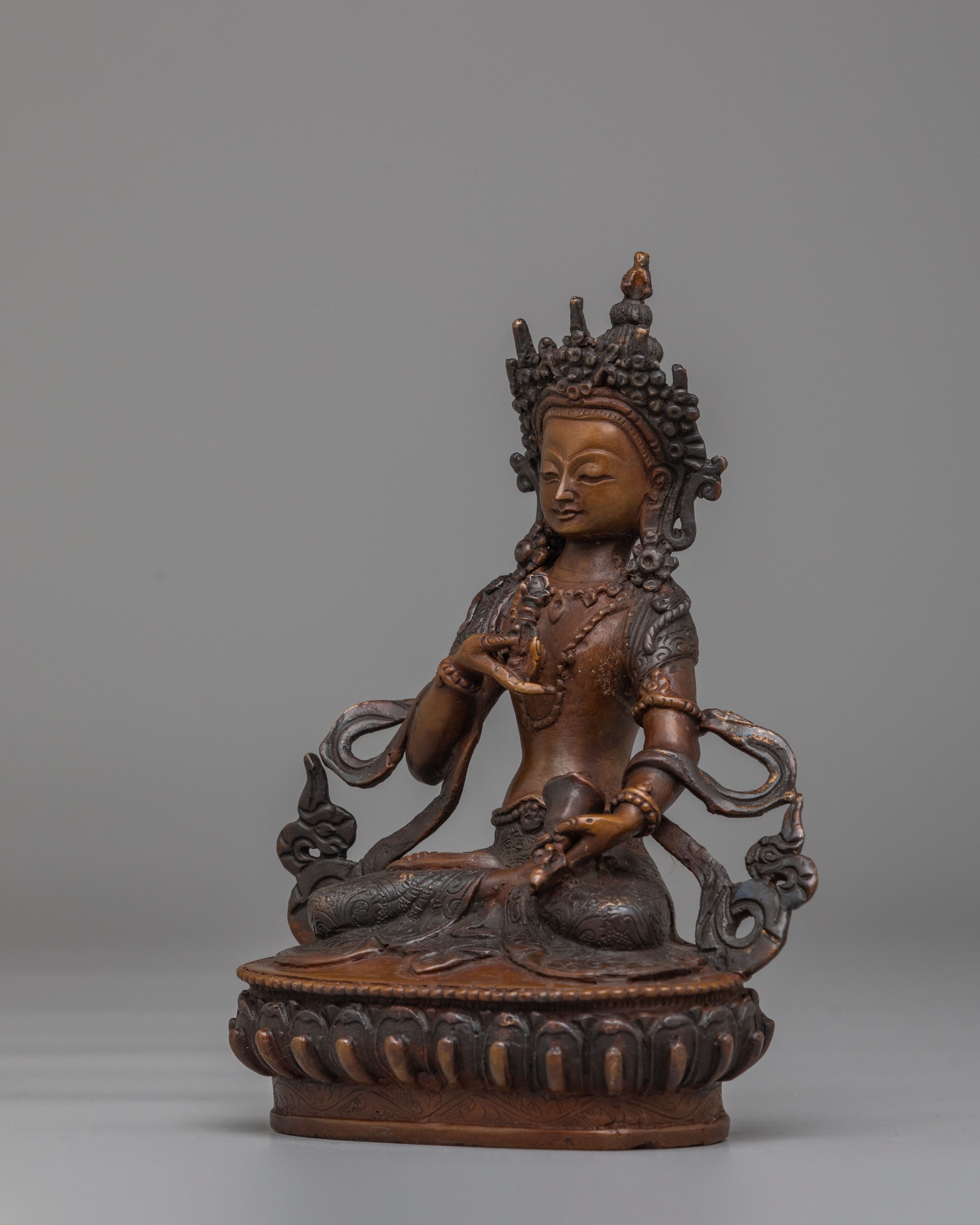 Handmade Oxidized Vajrasattva Statue | Tibetan Buddhist Art