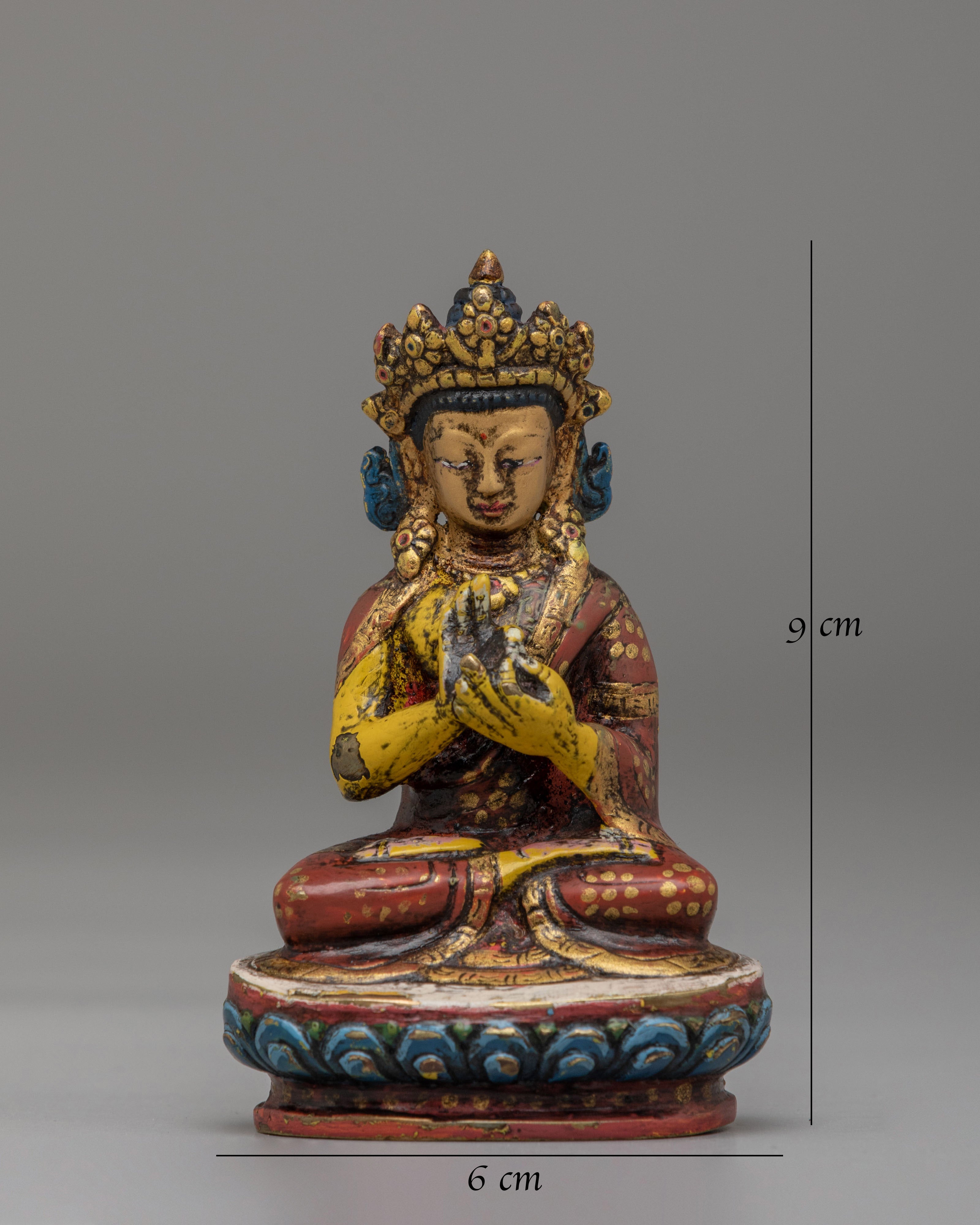 Himalayan Vairocana Meditation Statue | Tibetan Buddha Sculpture