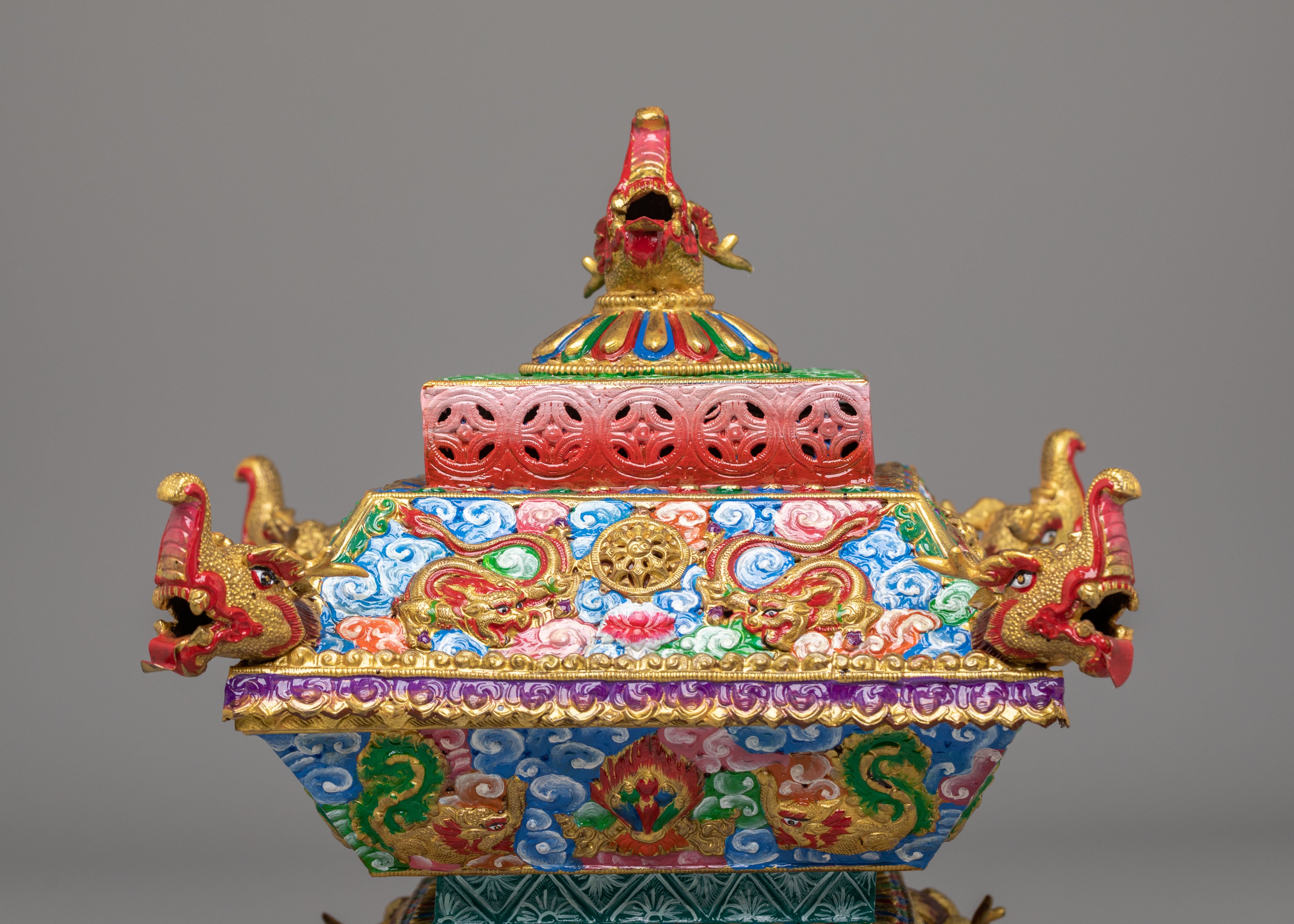 Spiritual Offering Incense Burner | Tibetan Ritual Burner
