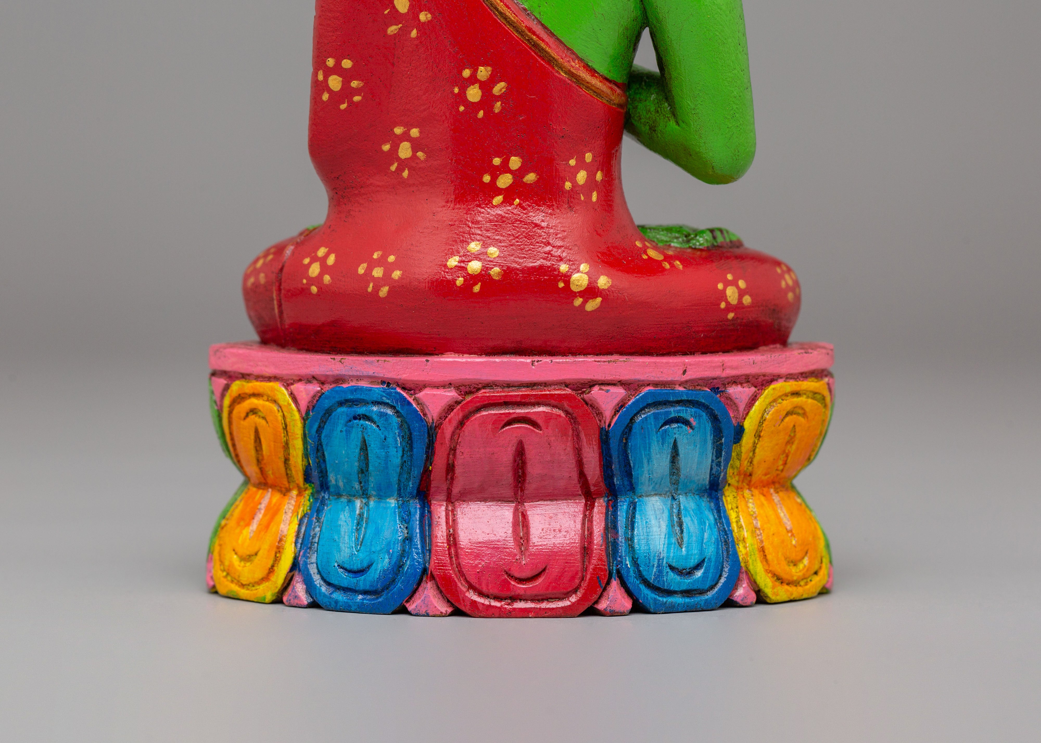 Spiritual Amogasiddhi Dhyani Buddha Statue | Tibetan Buddhist Deity Figurine