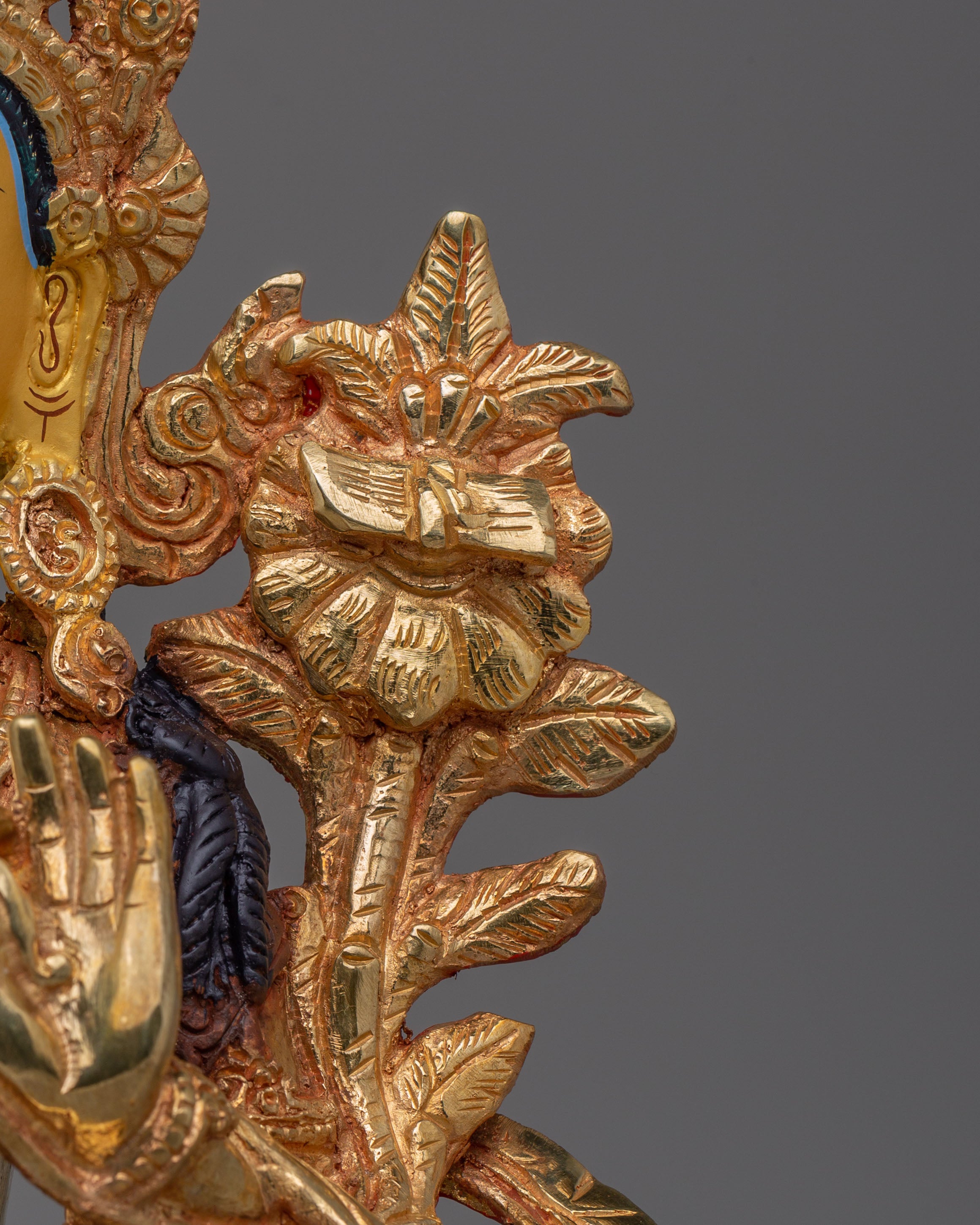 Traditional Manjushri Wisdom Deity Statue | Handcrafted Artwork for Spiritual Harmony