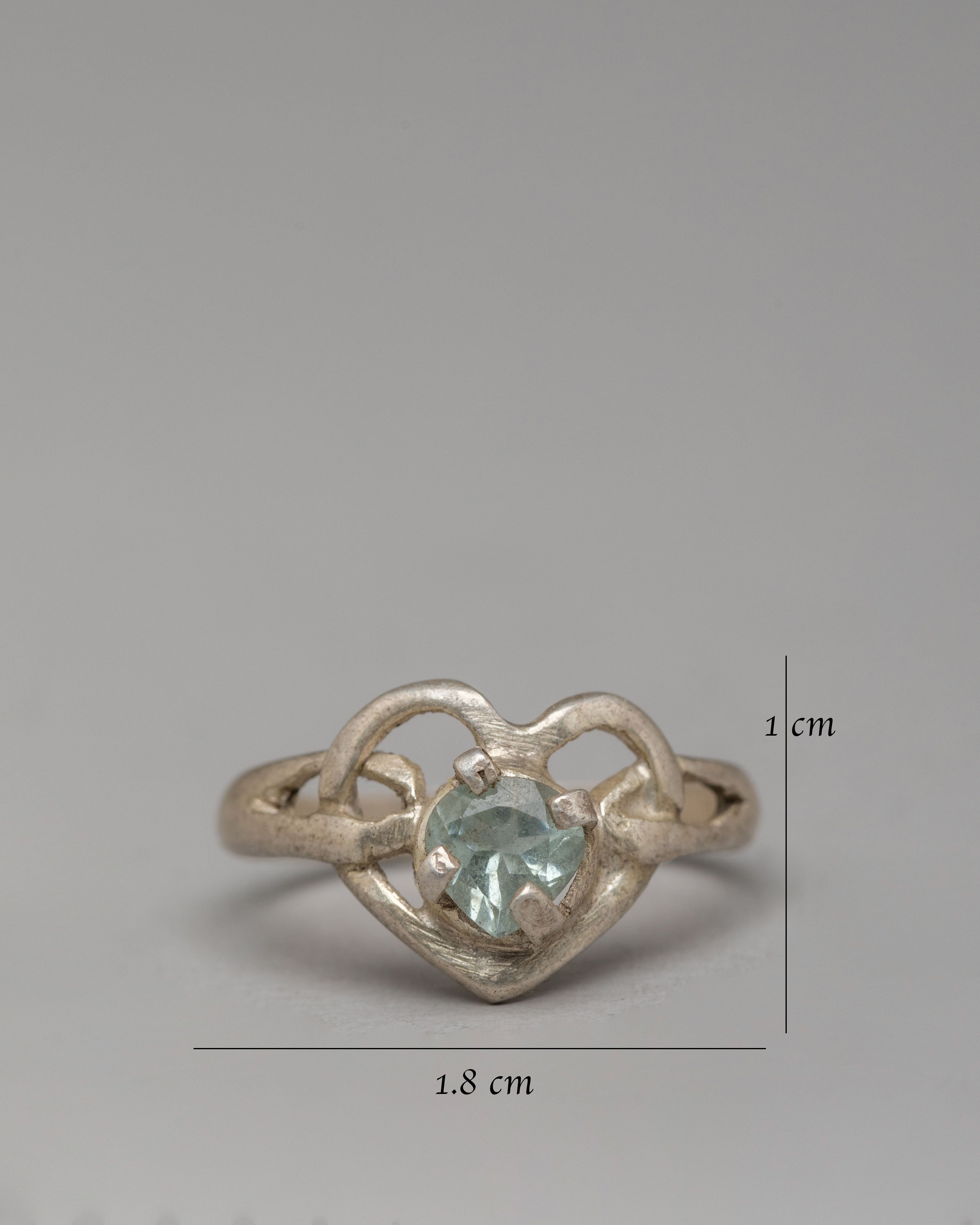 Three Piece Silver Ring Set | Handcrafted Natural Zircon Rings