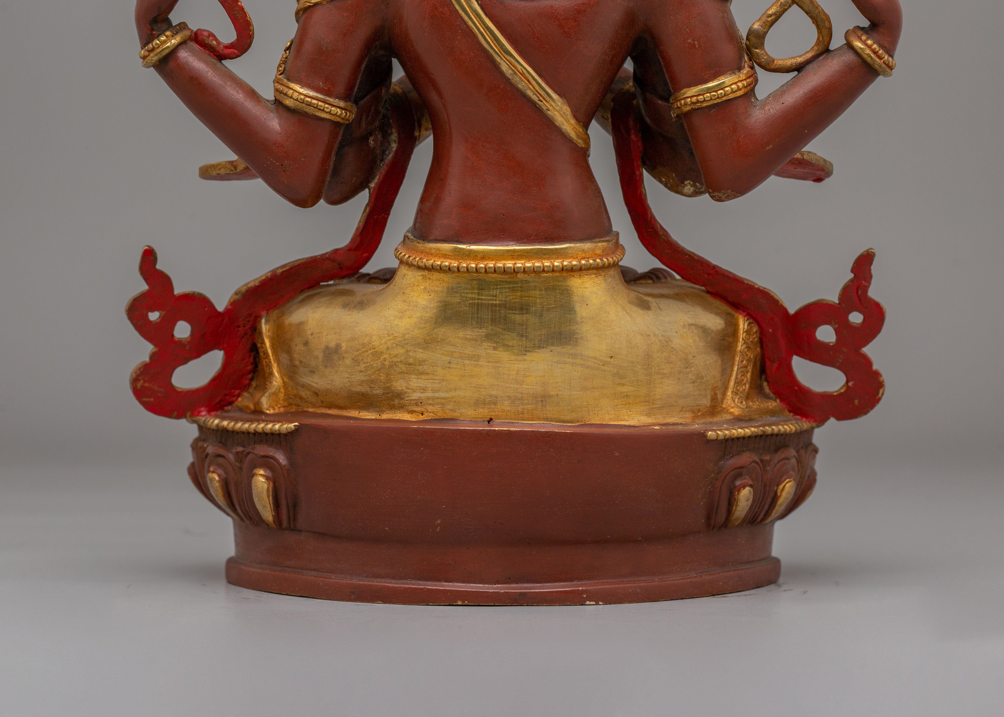 Himalayan Chenrezig Bodhisattva Statue | Statue for Spiritual Decor